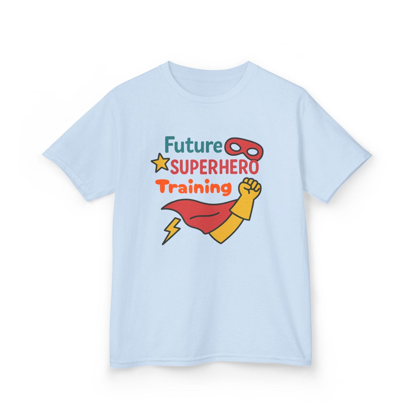 Future Superhero Kids Tee, Youth Graphic T-Shirt, Training Shirt for Kids, Fun Birthday Gift, Playful Party Outfit