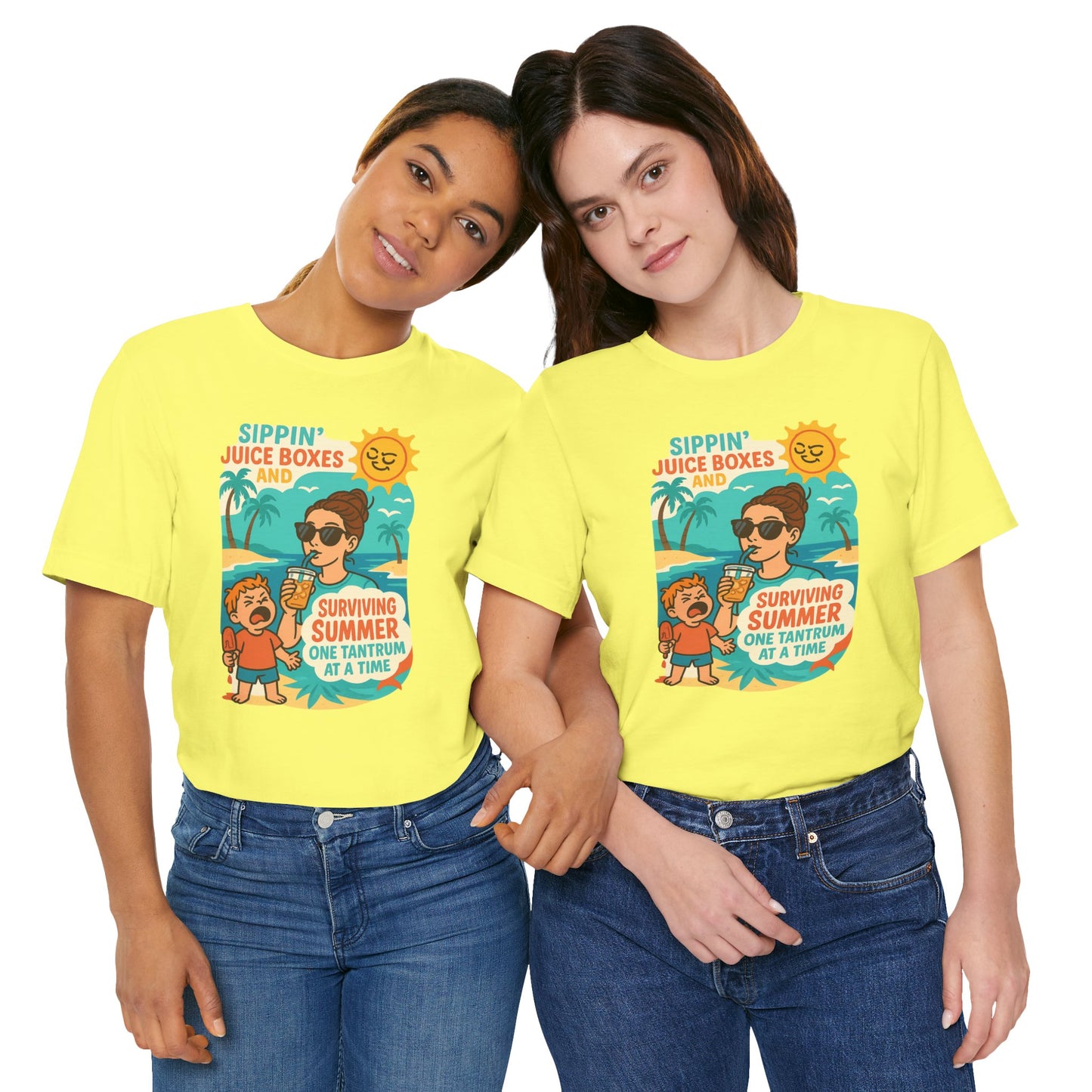 Summer Survival Tee: Fun Family Vibe, Perfect for Mommies, Beach Days, and Playdates, Gifts for Moms, Summer Apparel