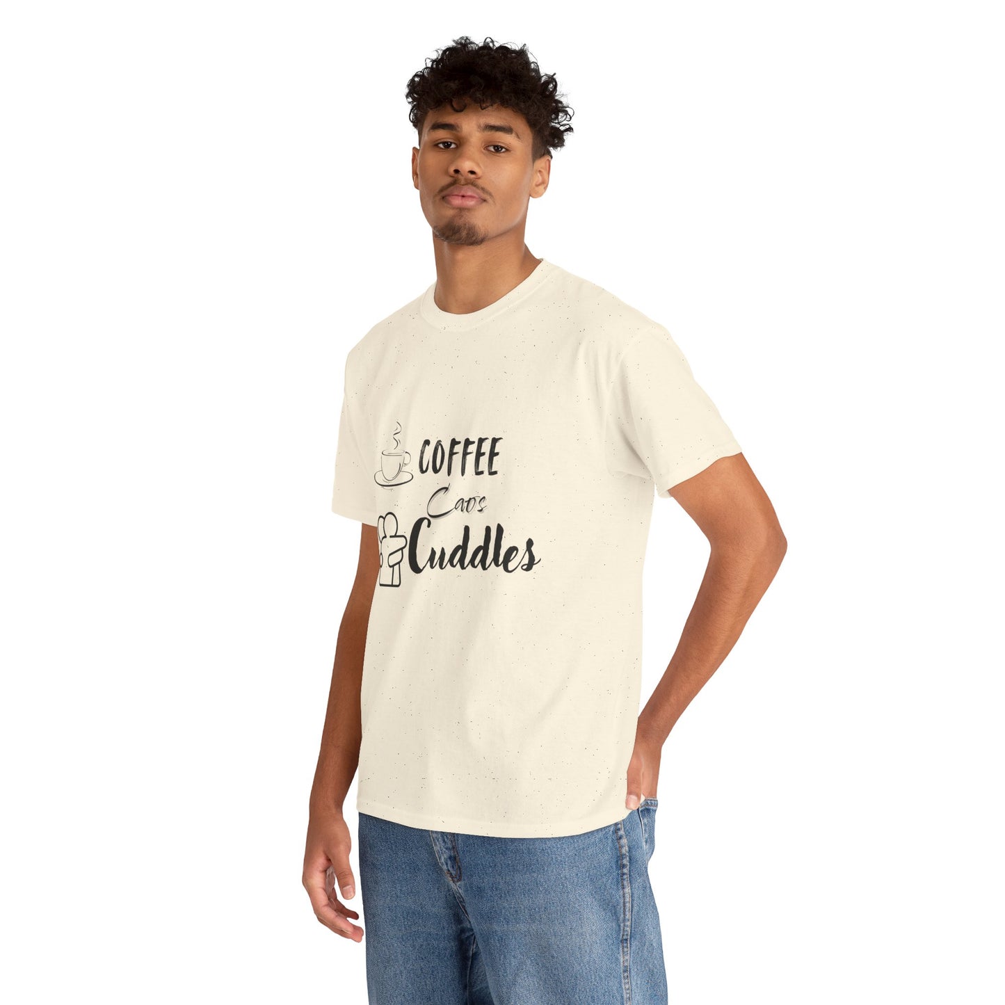 Coffee Cuddles Unisex Heavy Cotton Tee- Men