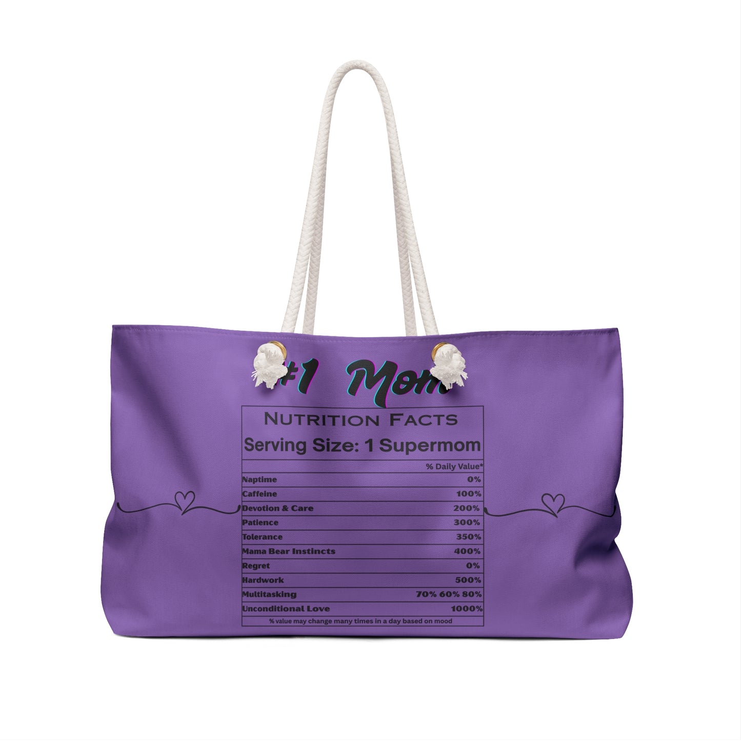 Mom's Weekender Bag - Perfect Gift for Supermoms, Travel Tote, Mother's Day, Stylish & Practical Diaper Bag, Gym Bag