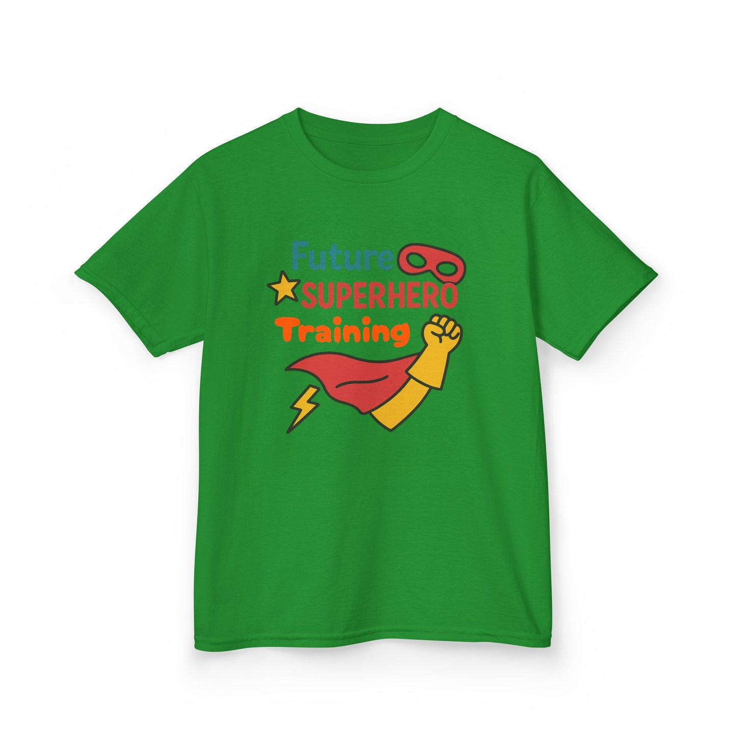Future Superhero Kids Tee, Youth Graphic T-Shirt, Training Shirt for Kids, Fun Birthday Gift, Playful Party Outfit