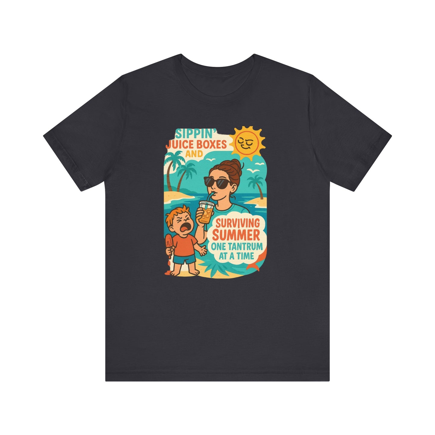 Summer Survival Tee: Fun Family Vibe, Perfect for Mommies, Beach Days, and Playdates, Gifts for Moms, Summer Apparel