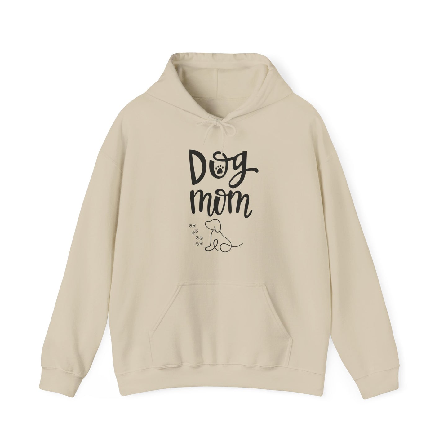 Dog Mom Hooded Sweatshirt, Cute Dog Lover Gift, Pet Owner Apparel, Cozy Sweatshirt for Dog Lovers, Animal Lover Hoodie