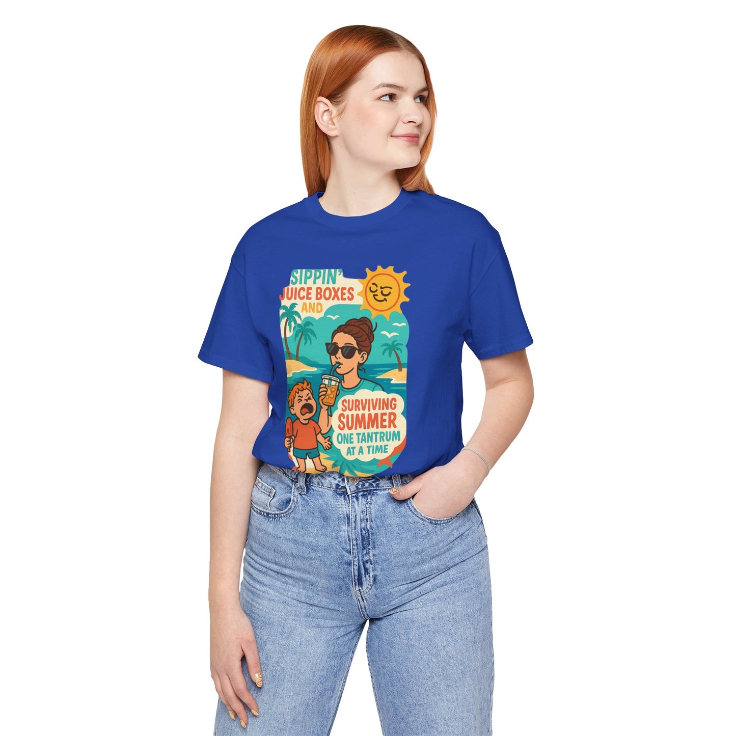 Summer Survival Tee: Fun Family Vibe, Perfect for Mommies, Beach Days, and Playdates, Gifts for Moms, Summer Apparel