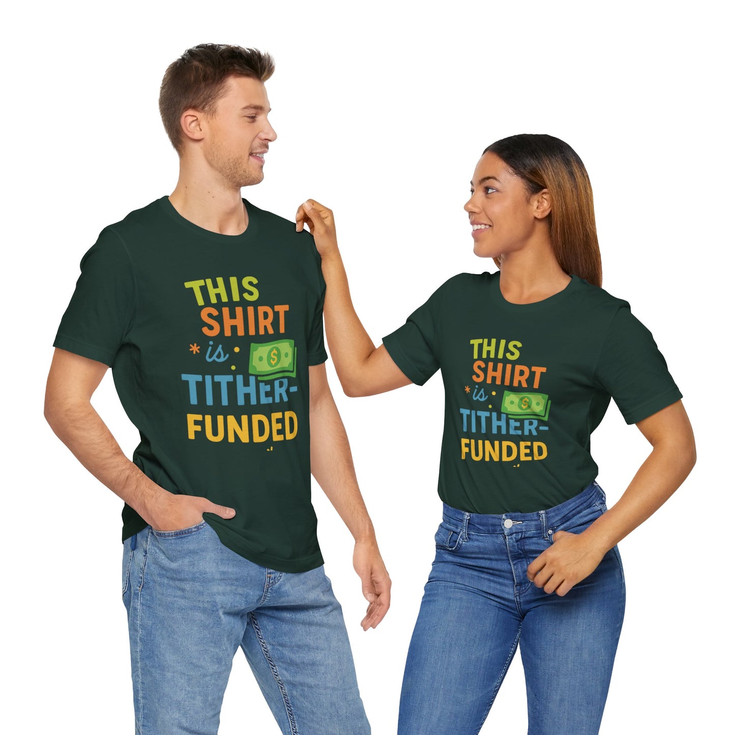 T-Shirt with Fun Funding Design, Humor Tee for Casual Wear, Unique Gift for Gamers, Great for Birthdays and Events, Playful and Stylish
