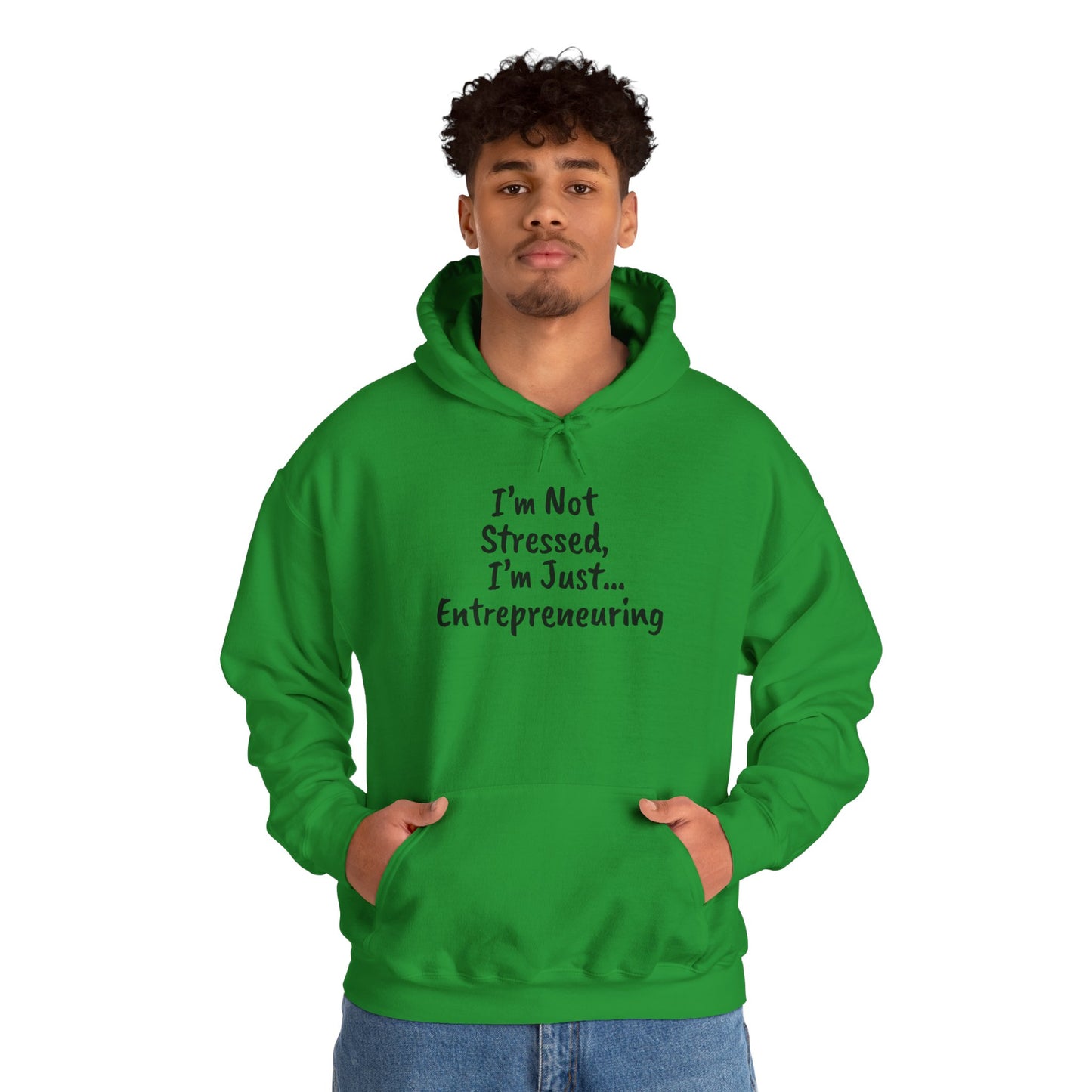 Entrepreneur Hoodie - "I'm Not Stressed, I'm Just..." Heavy Blend Sweatshirt for Creatives