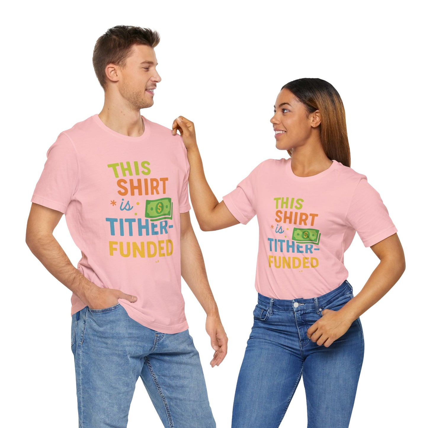 T-Shirt with Fun Funding Design, Humor Tee for Casual Wear, Unique Gift for Gamers, Great for Birthdays and Events, Playful and Stylish