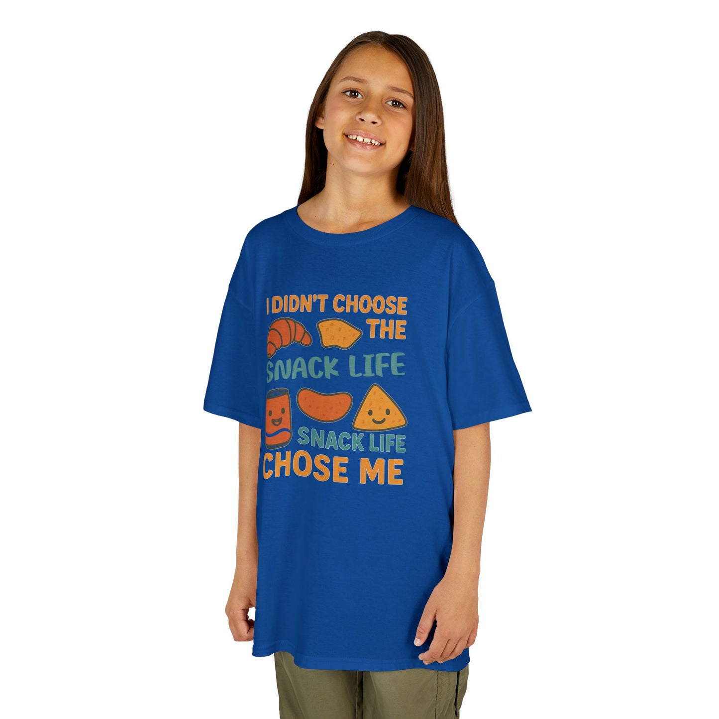 Snack Life Kids Tee, Funny Kids T-Shirt, Snack Lover Shirt, Birthday Gift for Kids, Cute Food Tee
