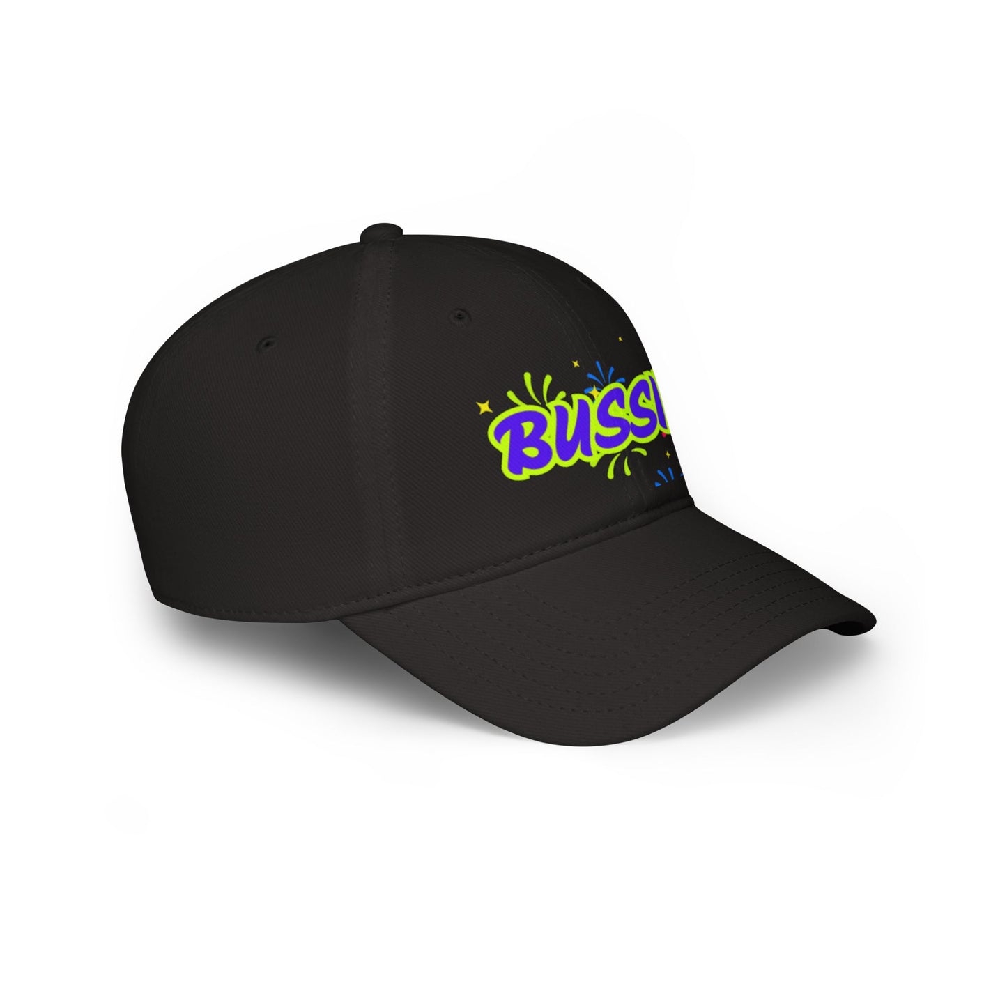 Bussin Low Profile Baseball Cap - Fun Red Cap for Casual Outings & Celebrations