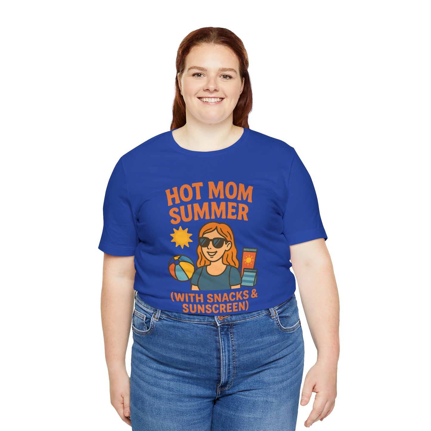 Hot Mom Summer Tee, Perfect for Summer Vacations, Mothers Day Gift, Family Outings, Beach Parties, Fun Summer Style