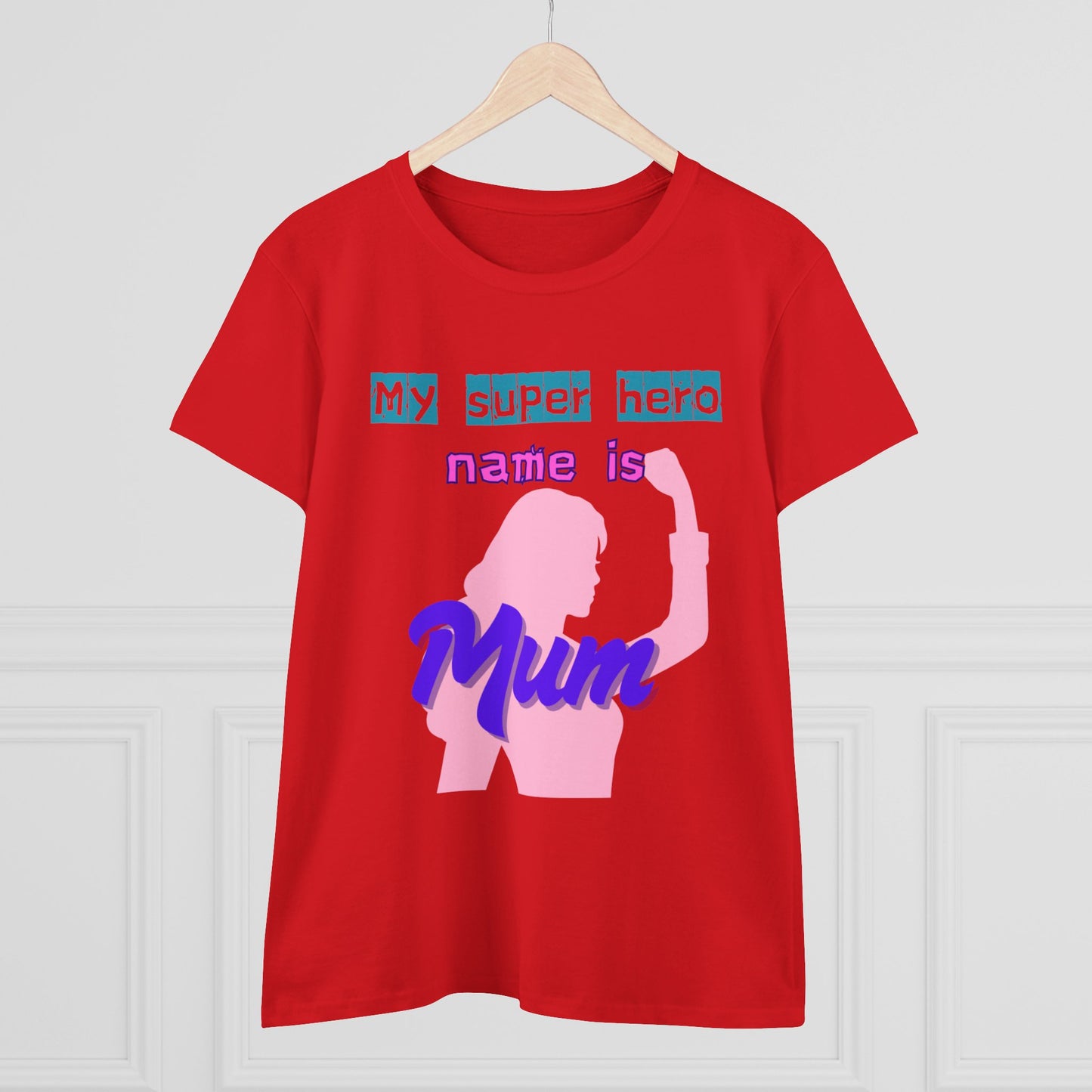 Super Mom Women's Midweight Cotton Tee - Fun Mother's Day Gift