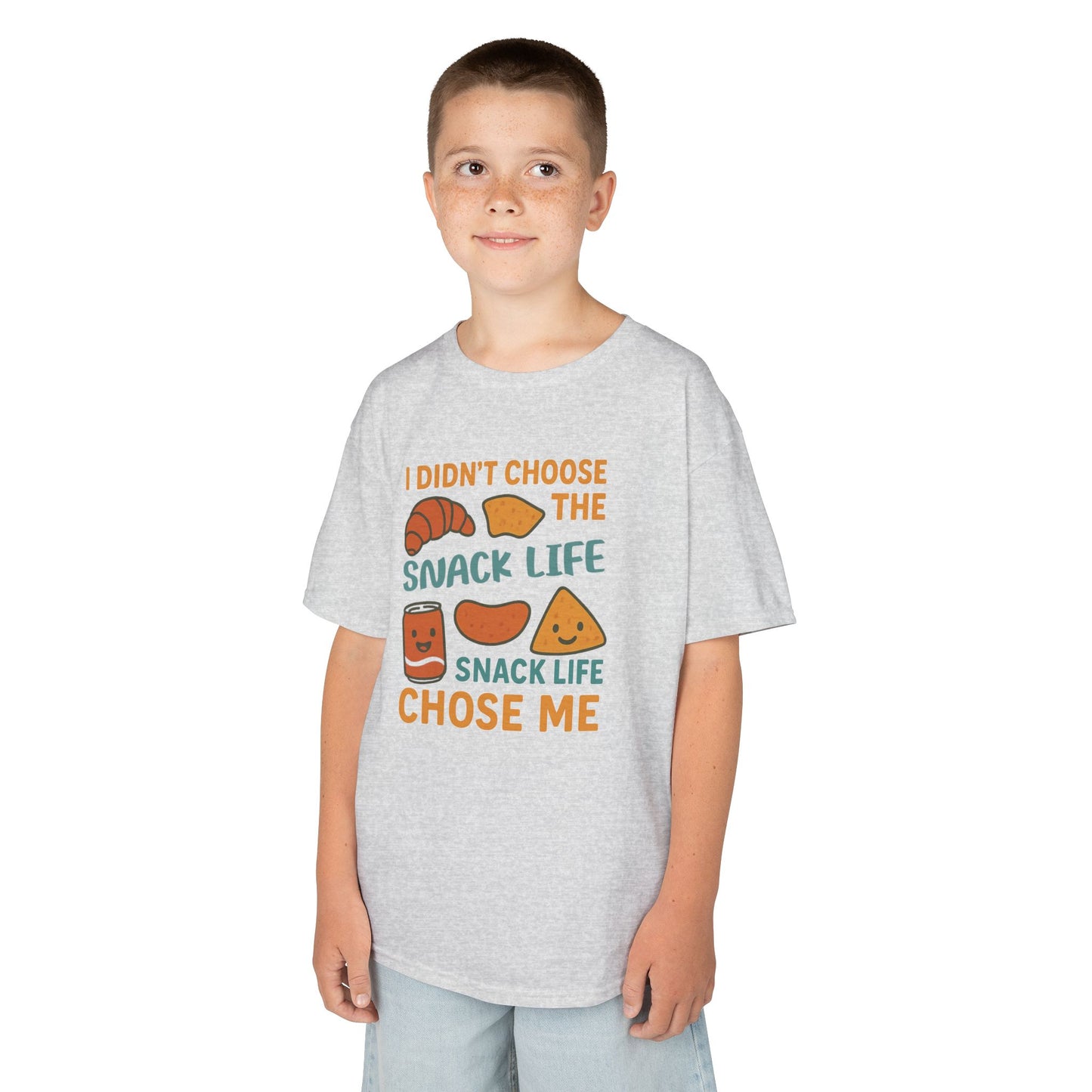 Snack Life Kids Tee, Funny Kids T-Shirt, Snack Lover Shirt, Birthday Gift for Kids, Cute Food Tee