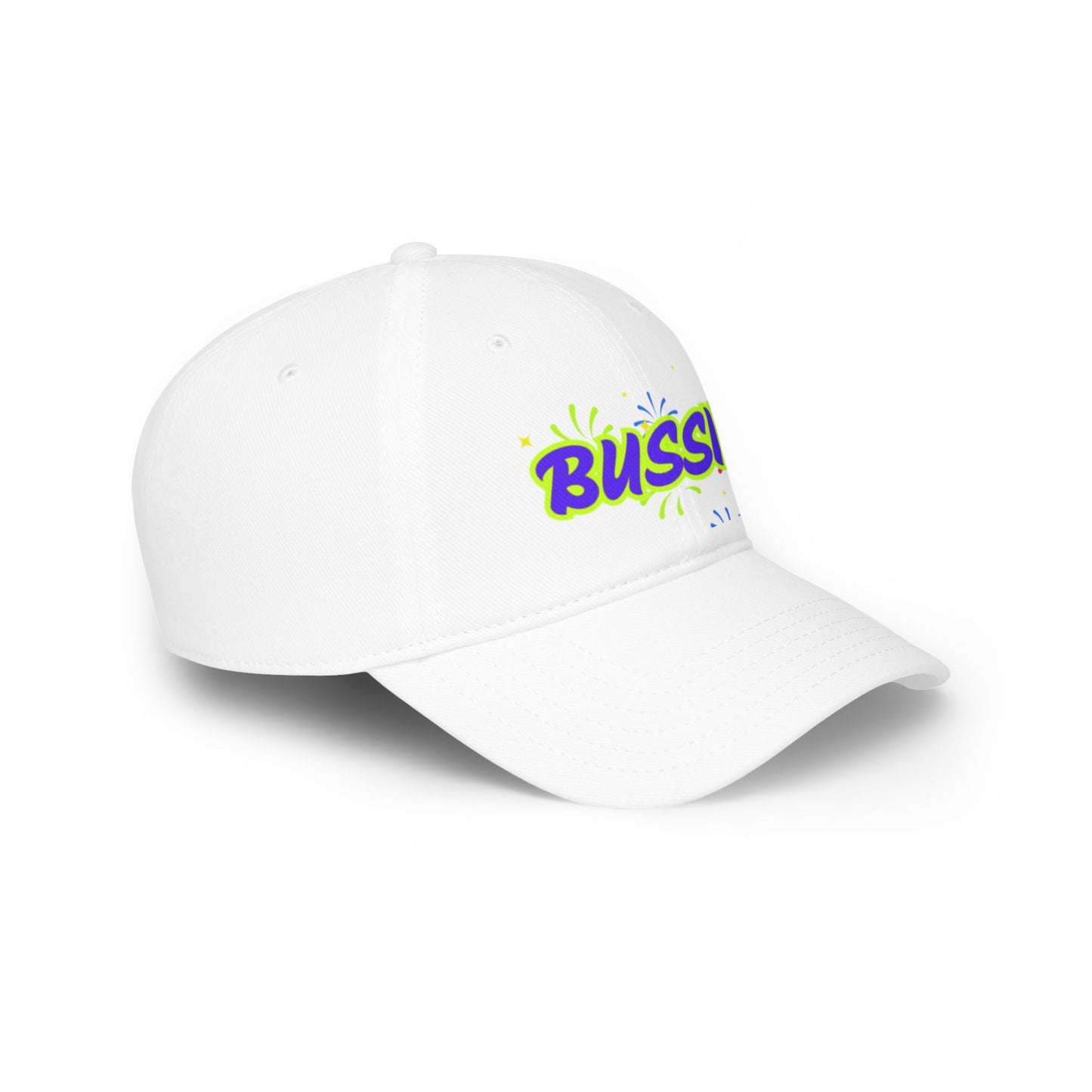 Bussin Low Profile Baseball Cap - Fun Red Cap for Casual Outings & Celebrations