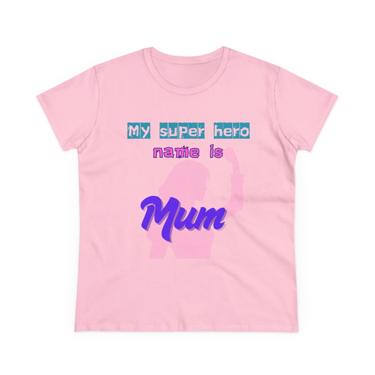 Super Mom Women's Midweight Cotton Tee - Fun Mother's Day Gift