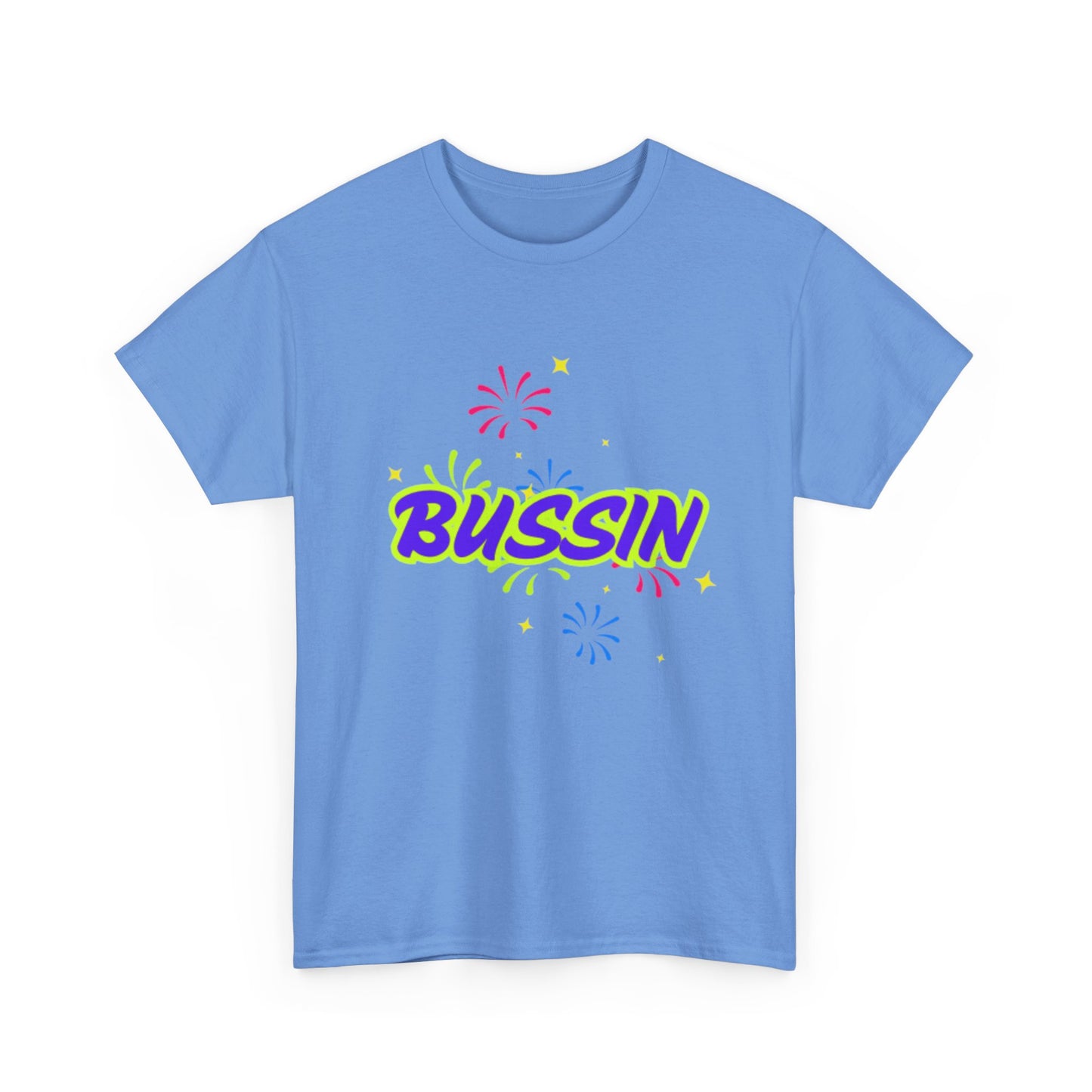 Bussin' Unisex Heavy Cotton Tee - Fun Graphic Shirt for Casual Wear