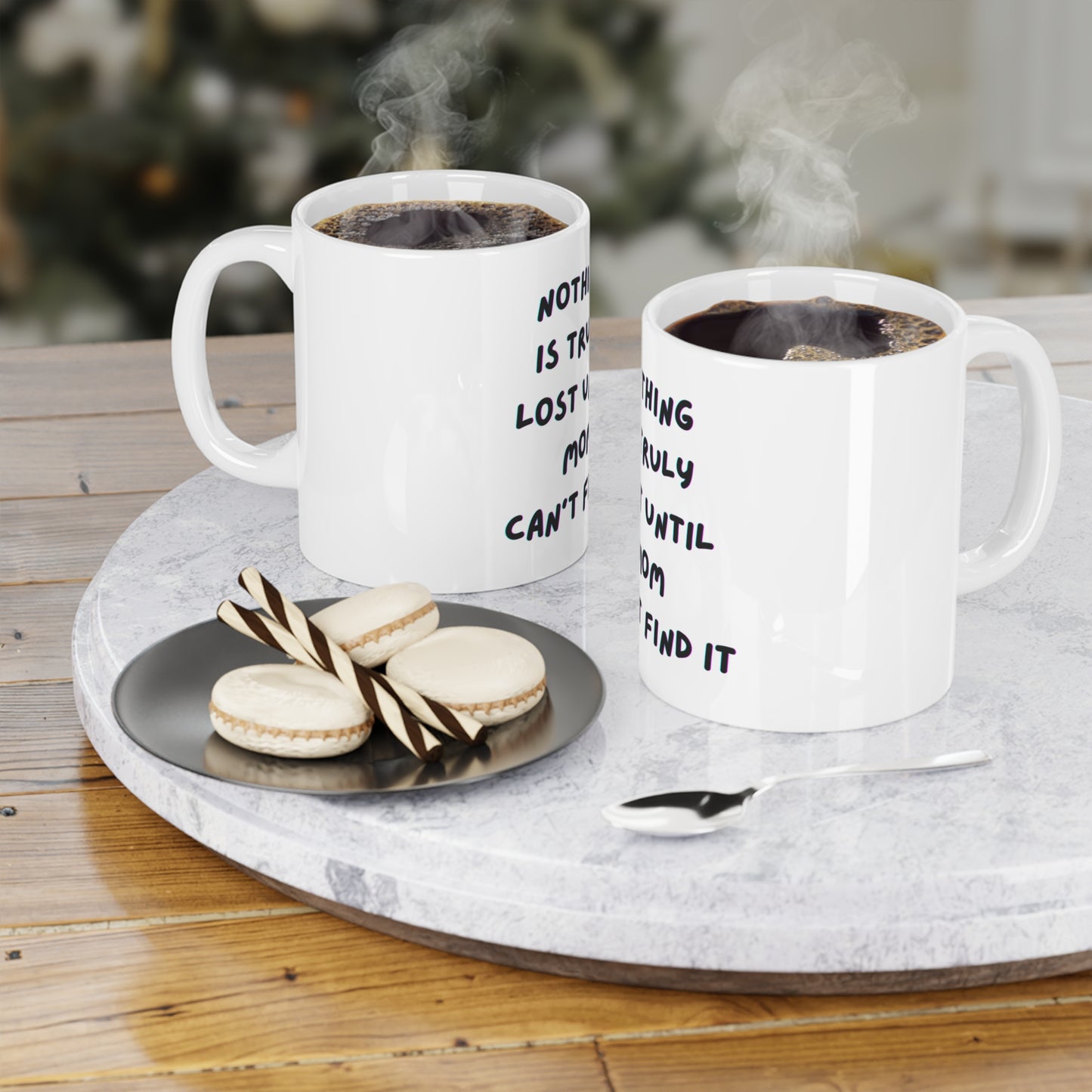 Humorous Ceramic Coffee Mug - 'Nothing is Truly Lost Until Mom Can't Find It' - Perfect Gift for Moms