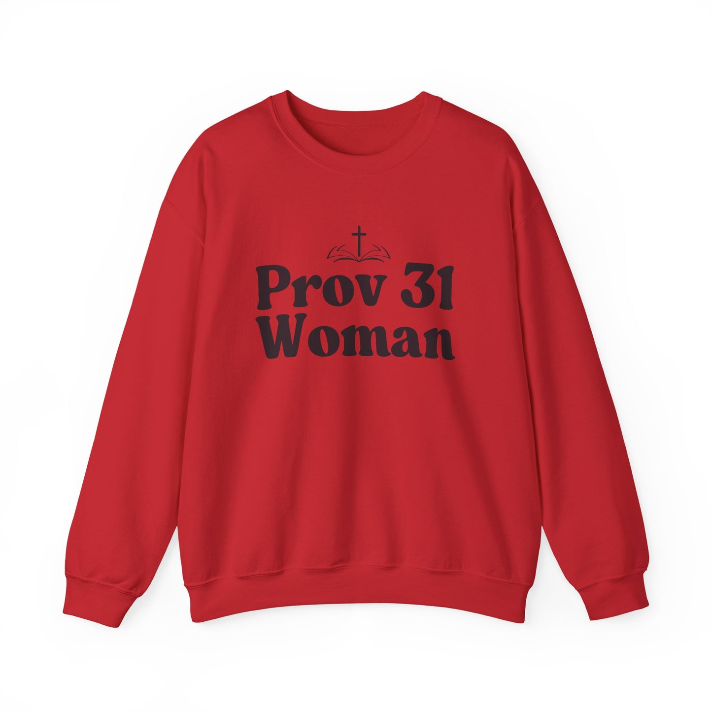 Faith-Inspired Unisex Crewneck Sweatshirt, Prov 31 Woman Gift, Cozy Apparel, Christian Fashion, Spirituality, Everyday Wear