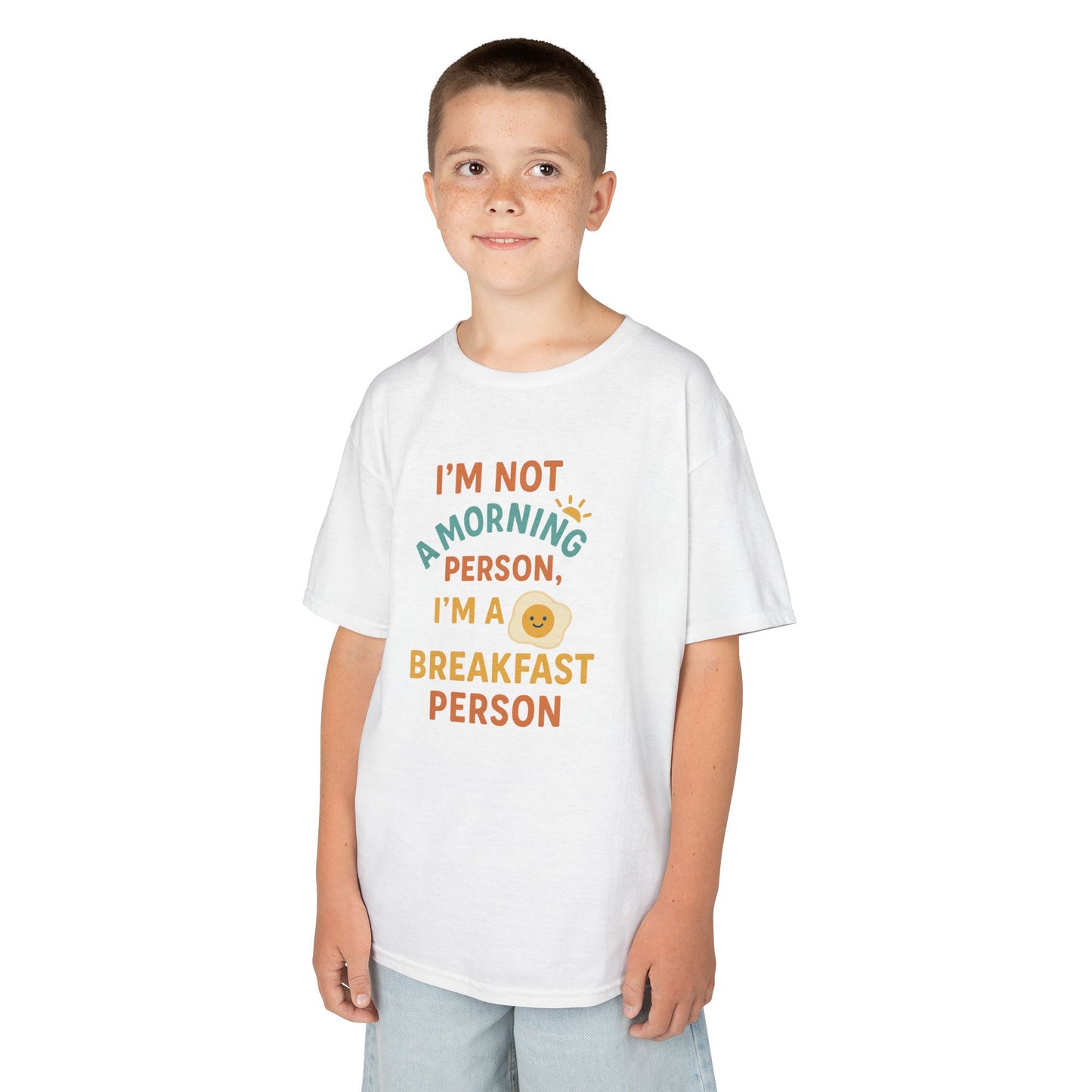 Funny Breakfast Kids Tee for Little Food Lovers, Kid's Cotton Shirt, Morning Humor Tee, Gift for Foodie Kids, Cute Toddler Outfit