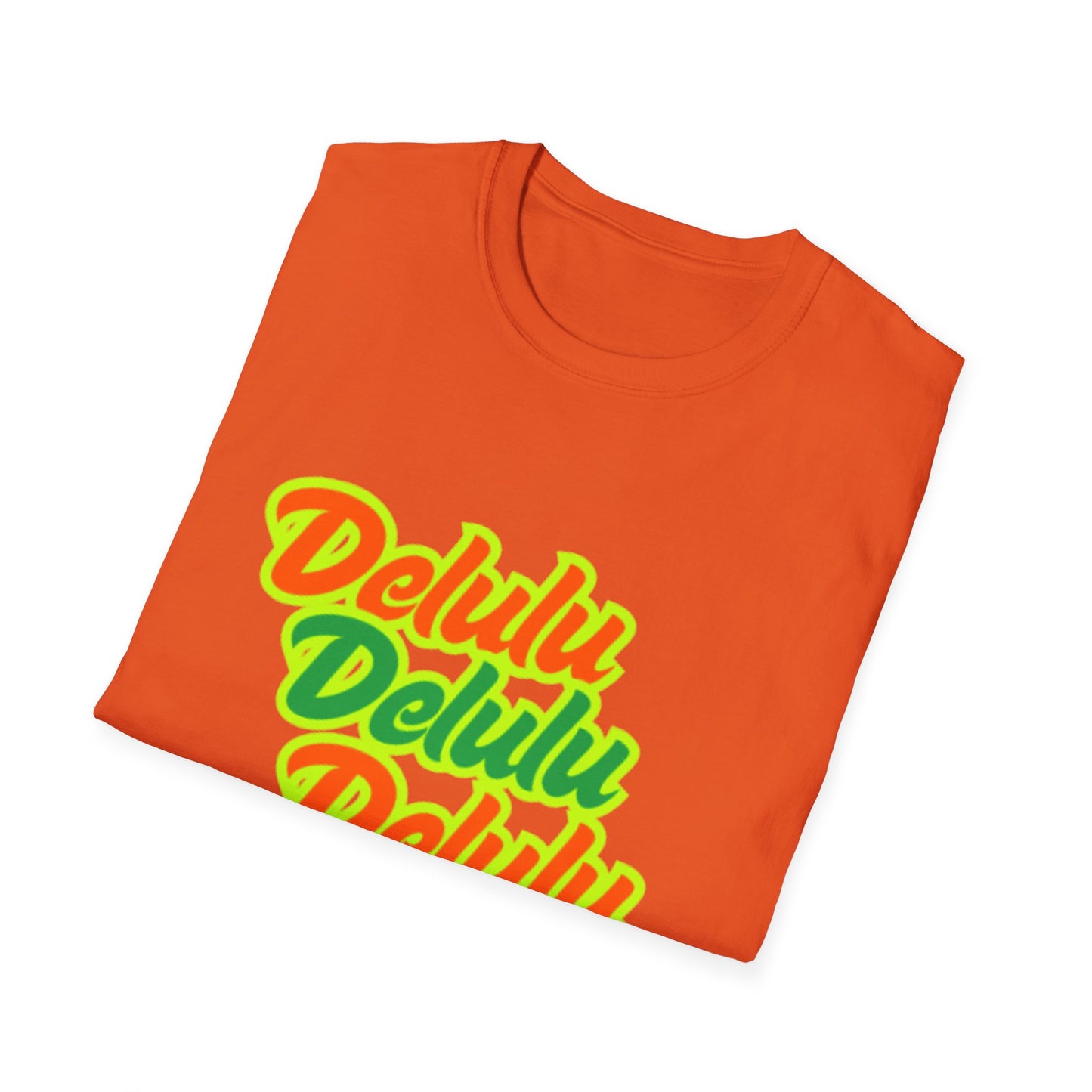 Colorful 'Delulu' Unisex Softstyle T-Shirt - Fun & Casual Fashion