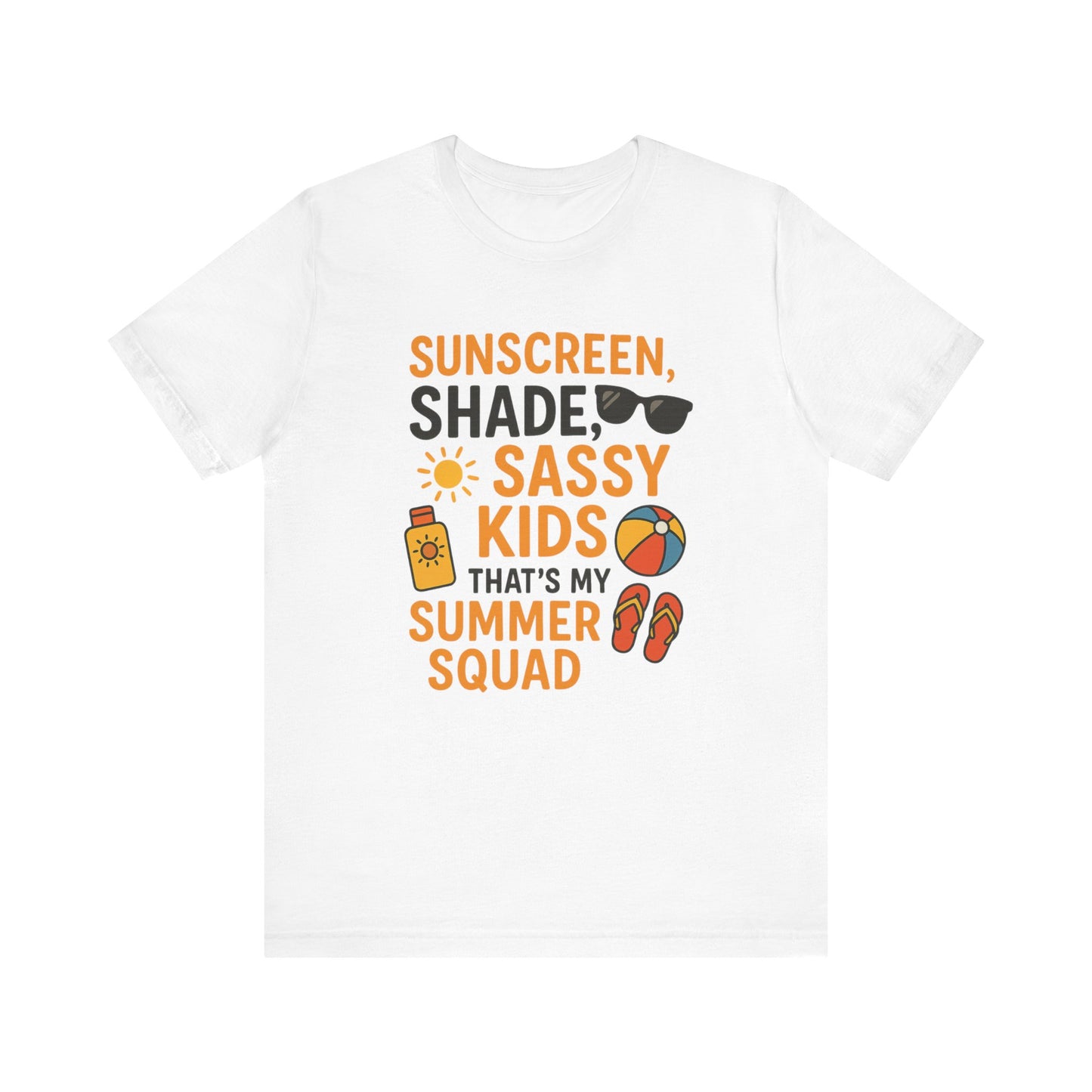 Sassy Summer Squad Tee - Fun Unisex T-Shirt for Family Outings, Beach Days, Summer Parties, Mom Gift, Kids Activity