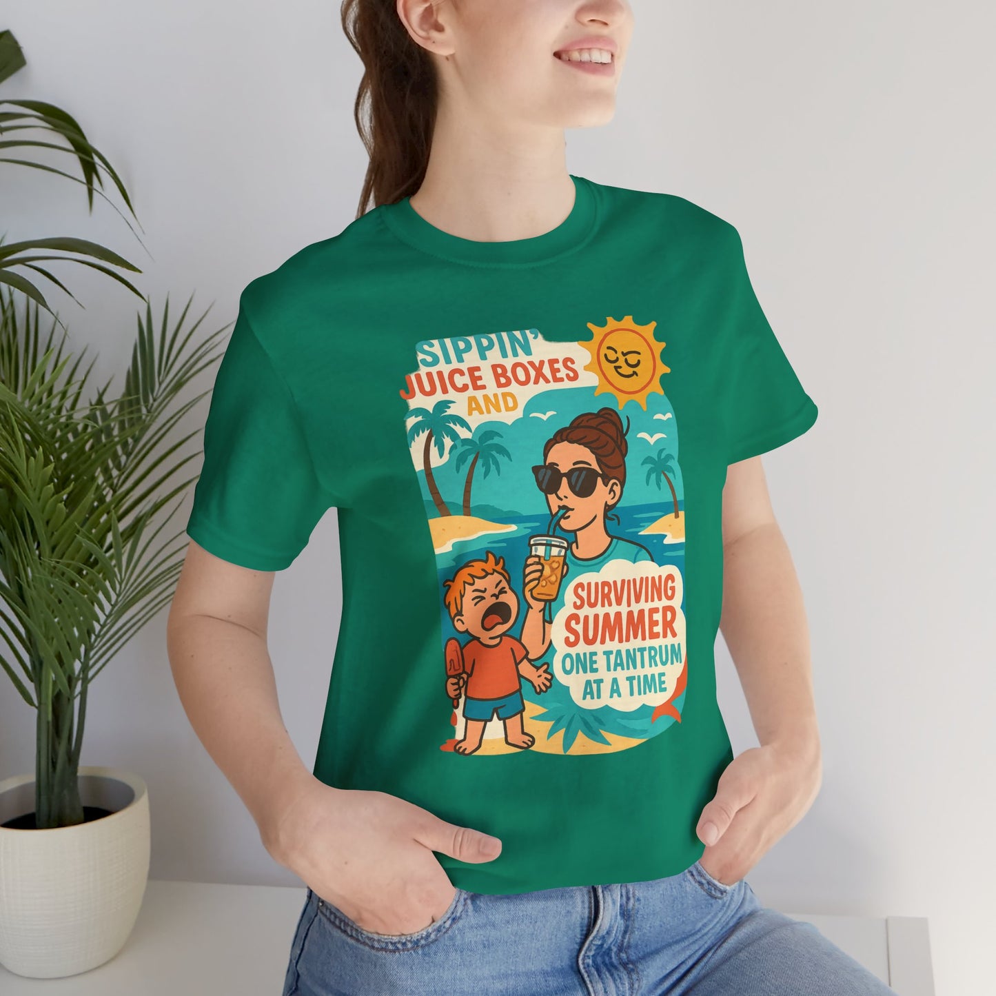 Summer Survival Tee: Fun Family Vibe, Perfect for Mommies, Beach Days, and Playdates, Gifts for Moms, Summer Apparel