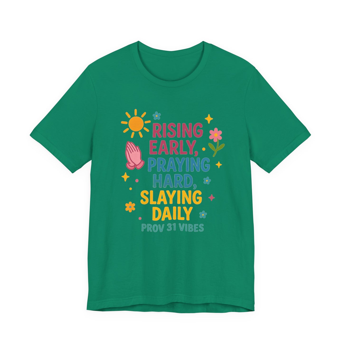 Rising Early Prayer Tee, Inspirational T-Shirt, Faith-Based Apparel, Gift for Her, Daily Motivation Shirt