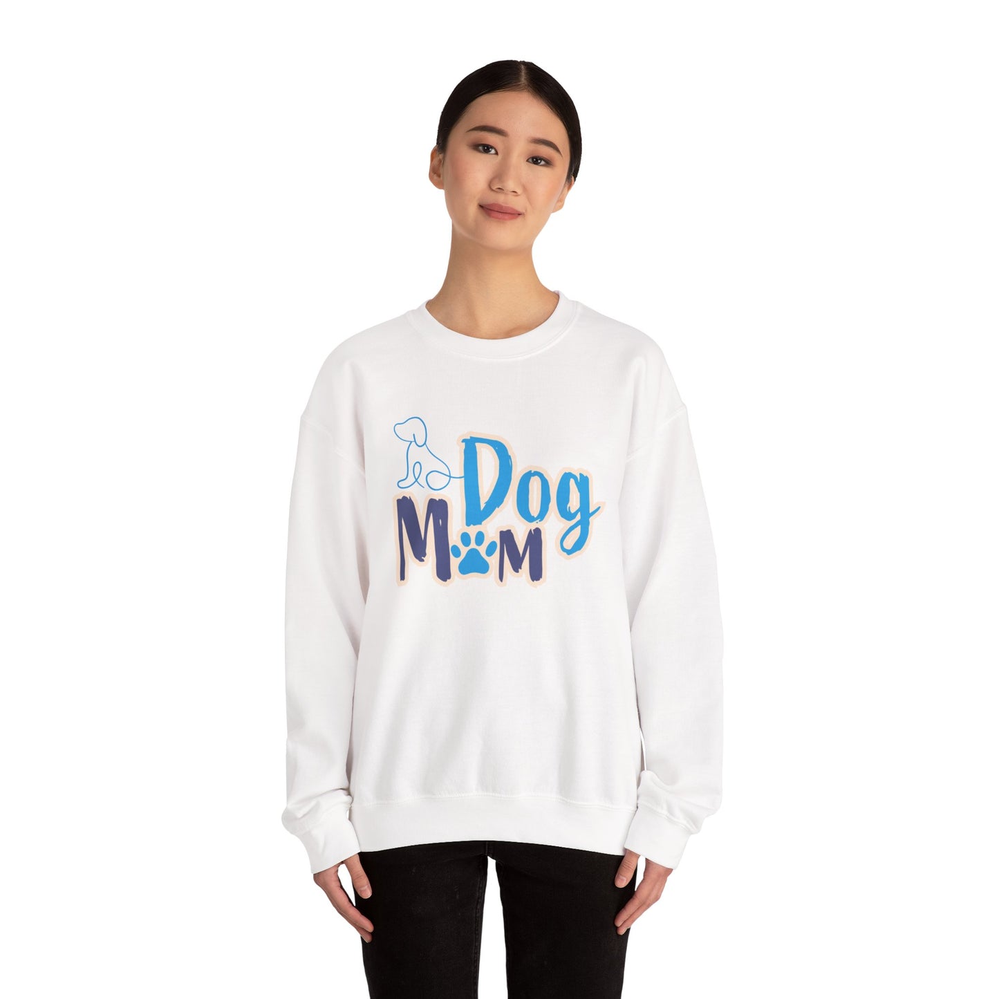 Dog Mom Sweatshirt, Unisex Dog Lover Crewneck, Pet Owner Gift, Cozy Casual Wear, Birthday & Holiday Gift for Dog Lovers