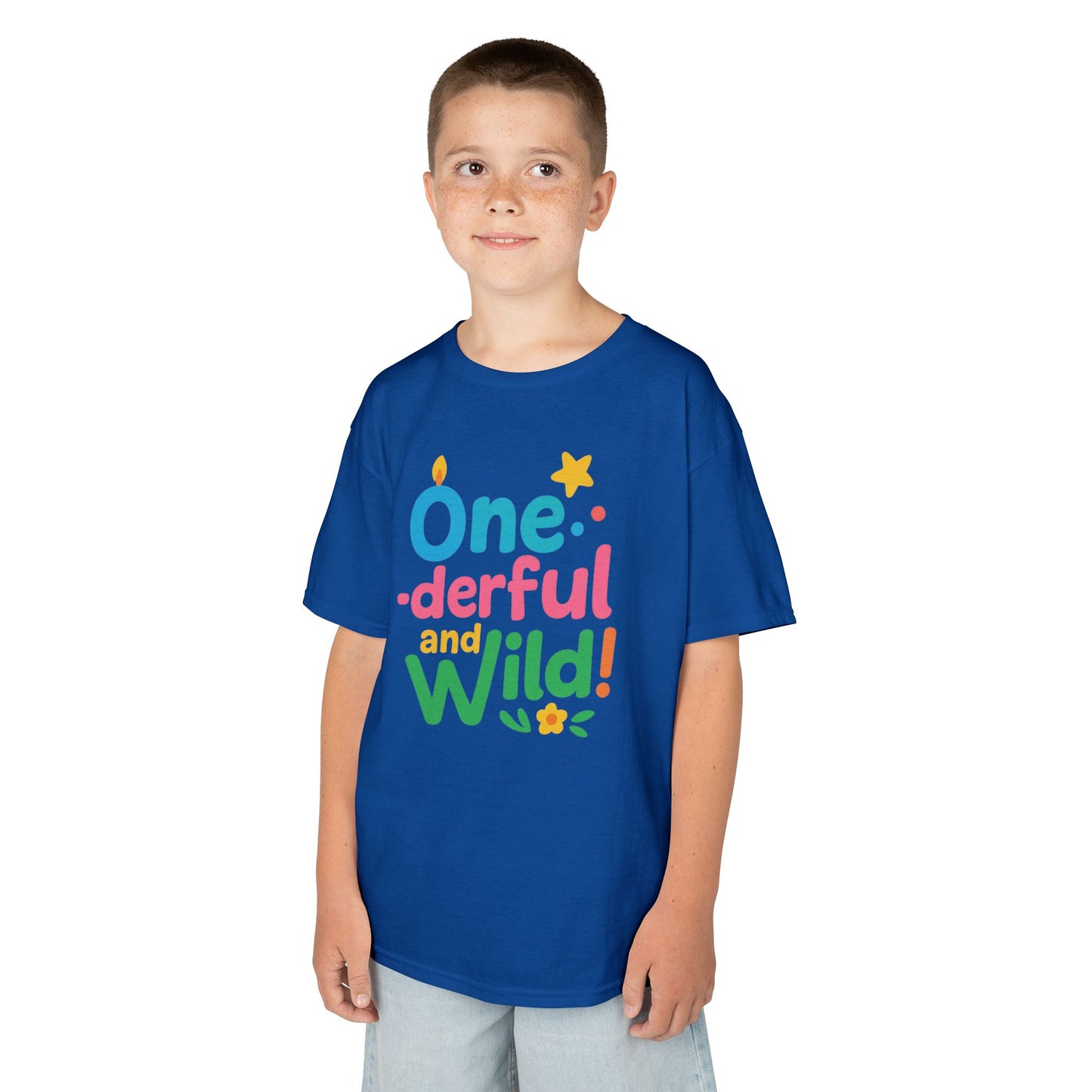 One-derful and Wild Kids Tee, Fun Birthday Gift, Toddler T-Shirt, Playful Cotton Shirt, Colorful Kids Apparel