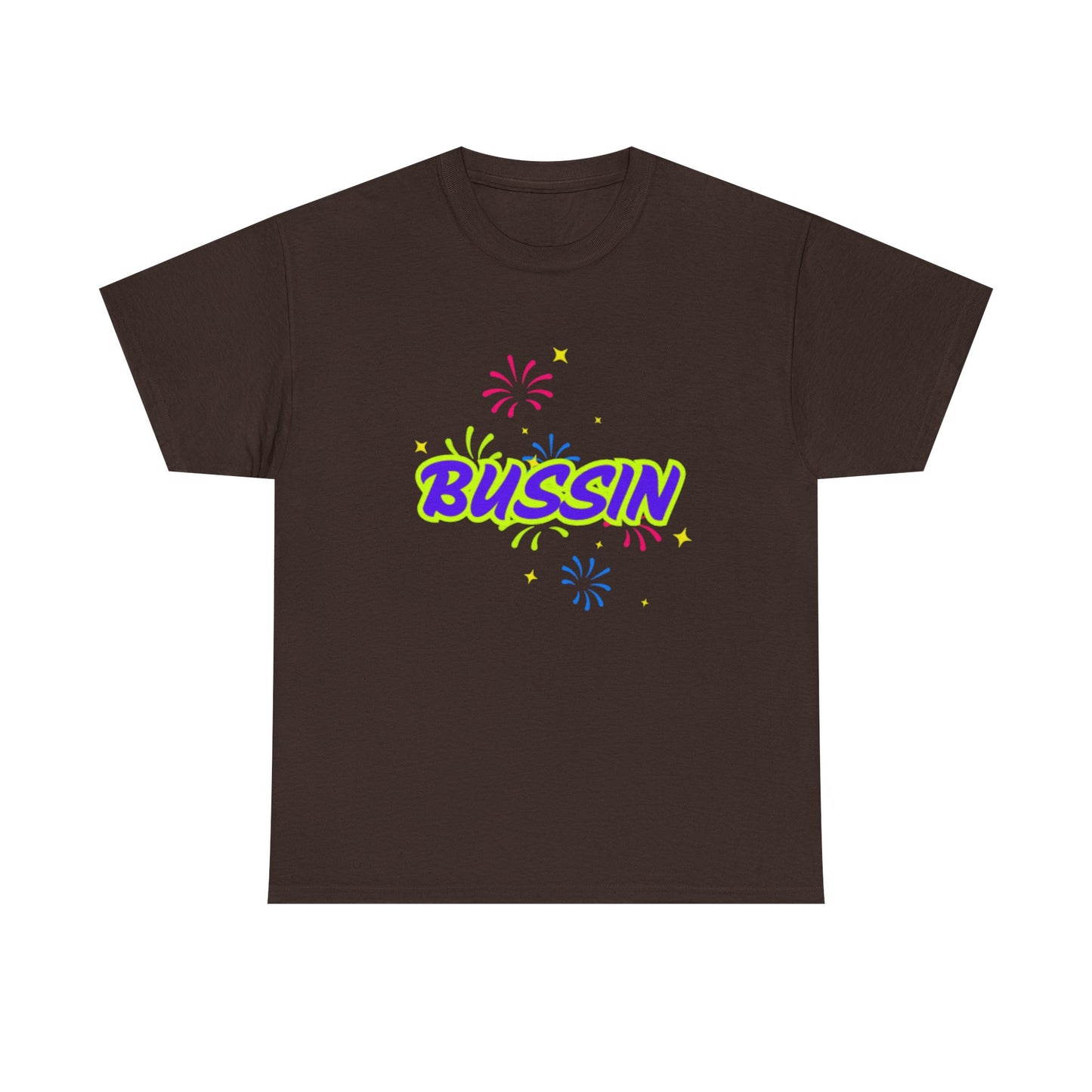 Bussin' Unisex Heavy Cotton Tee - Fun Graphic Shirt for Casual Wear