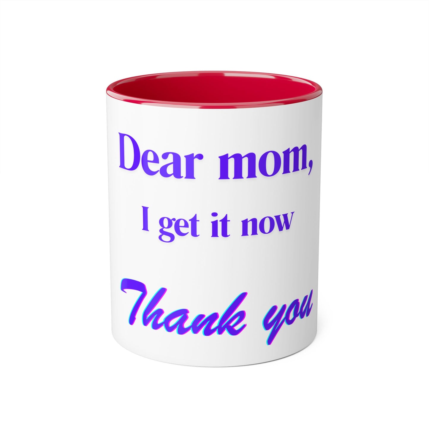 Inspirational Thank You Mug for Moms - 11oz Accent Coffee Cup