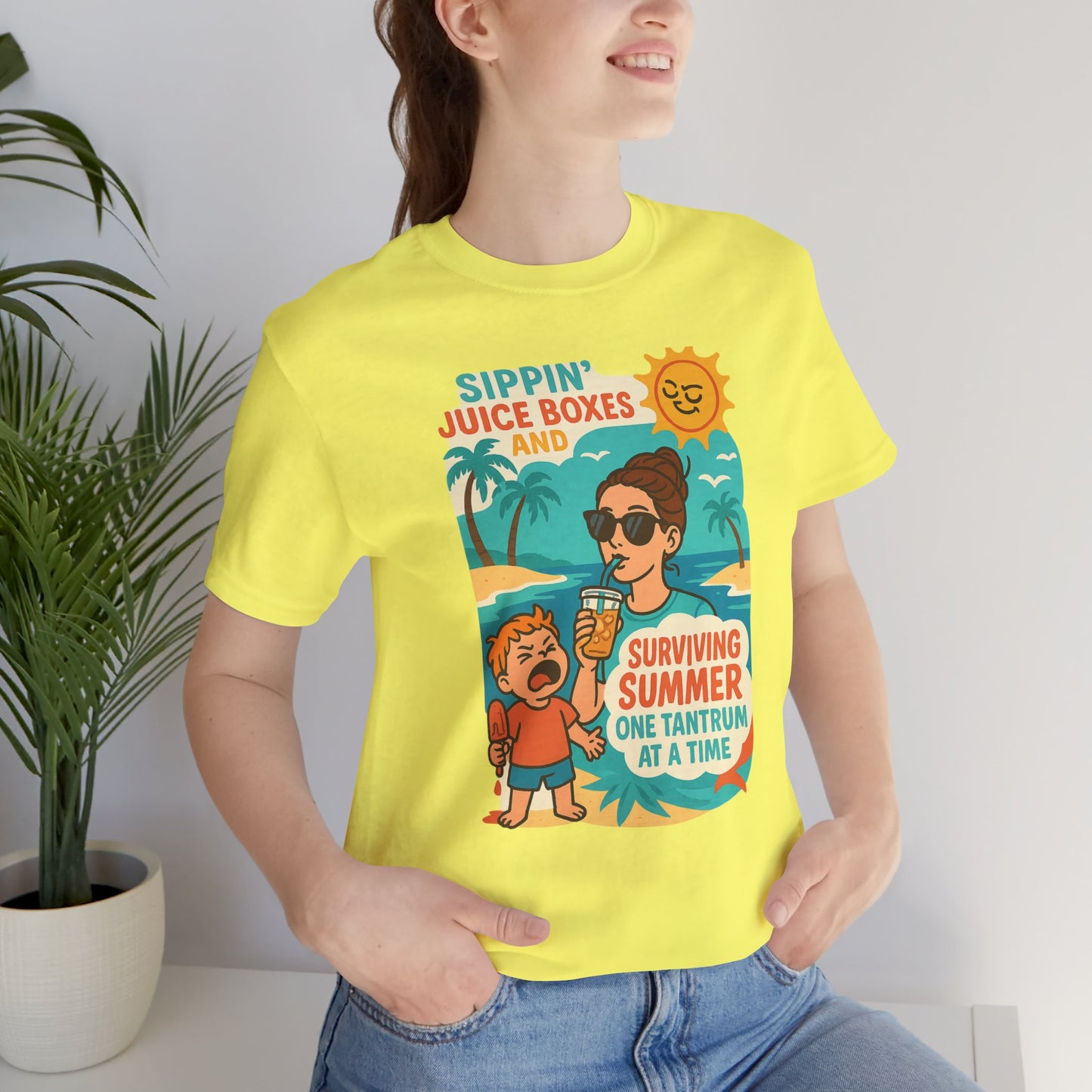 Summer Survival Tee: Fun Family Vibe, Perfect for Mommies, Beach Days, and Playdates, Gifts for Moms, Summer Apparel
