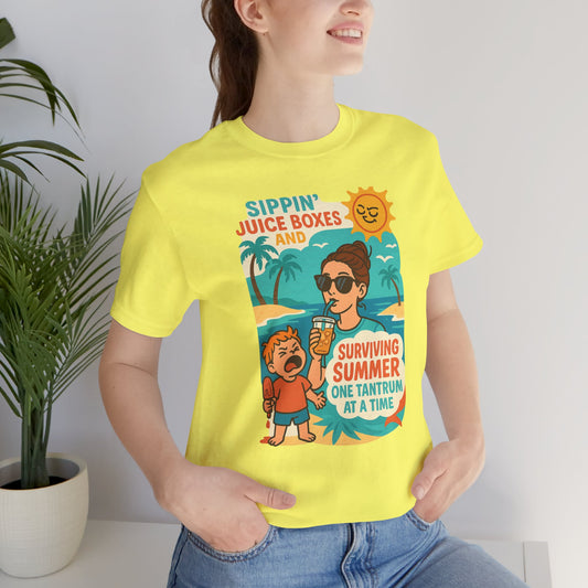 Summer Survival Tee: Fun Family Vibe, Perfect for Mommies, Beach Days, and Playdates, Gifts for Moms, Summer Apparel