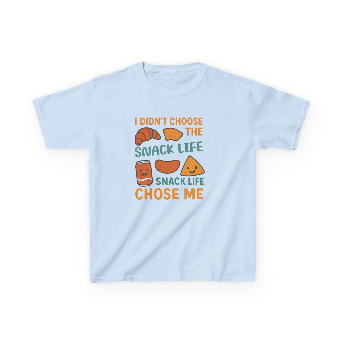 Snack Life Kids Tee, Funny Kids T-Shirt, Snack Lover Shirt, Birthday Gift for Kids, Cute Food Tee
