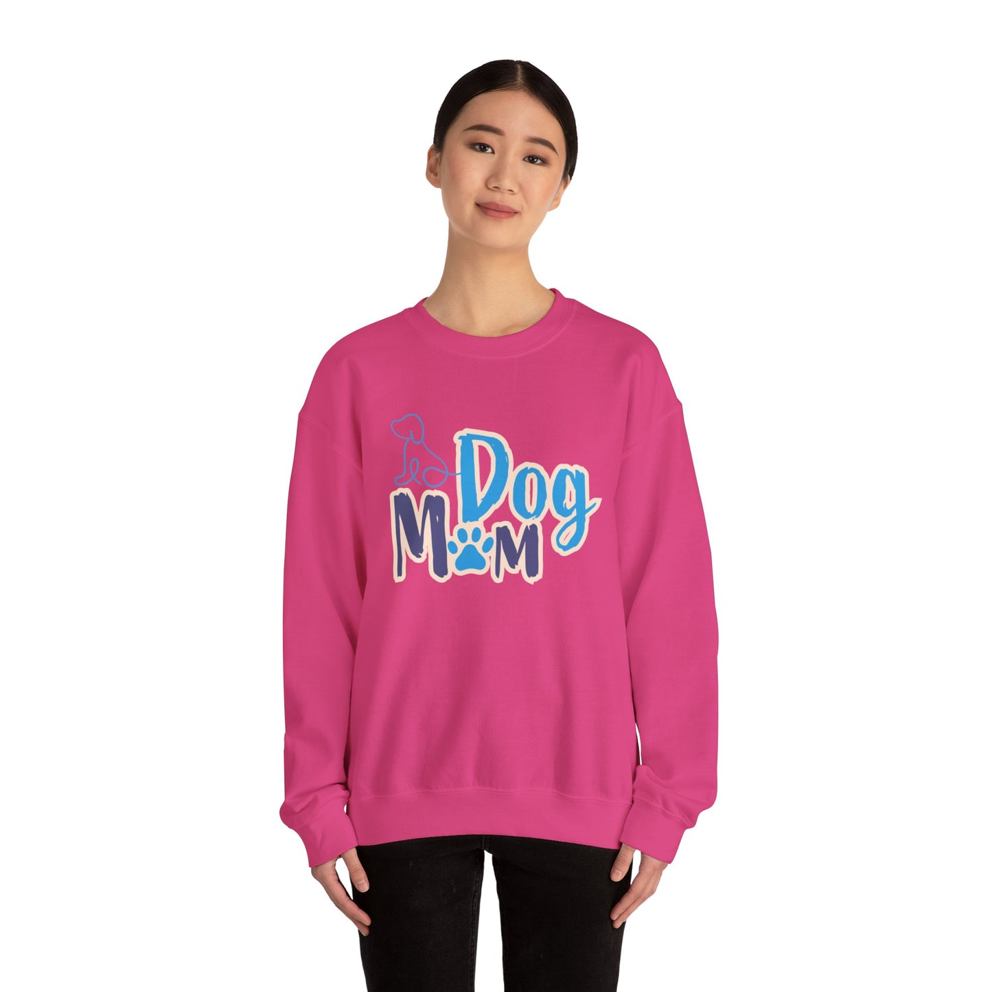 Dog Mom Sweatshirt, Unisex Dog Lover Crewneck, Pet Owner Gift, Cozy Casual Wear, Birthday & Holiday Gift for Dog Lovers