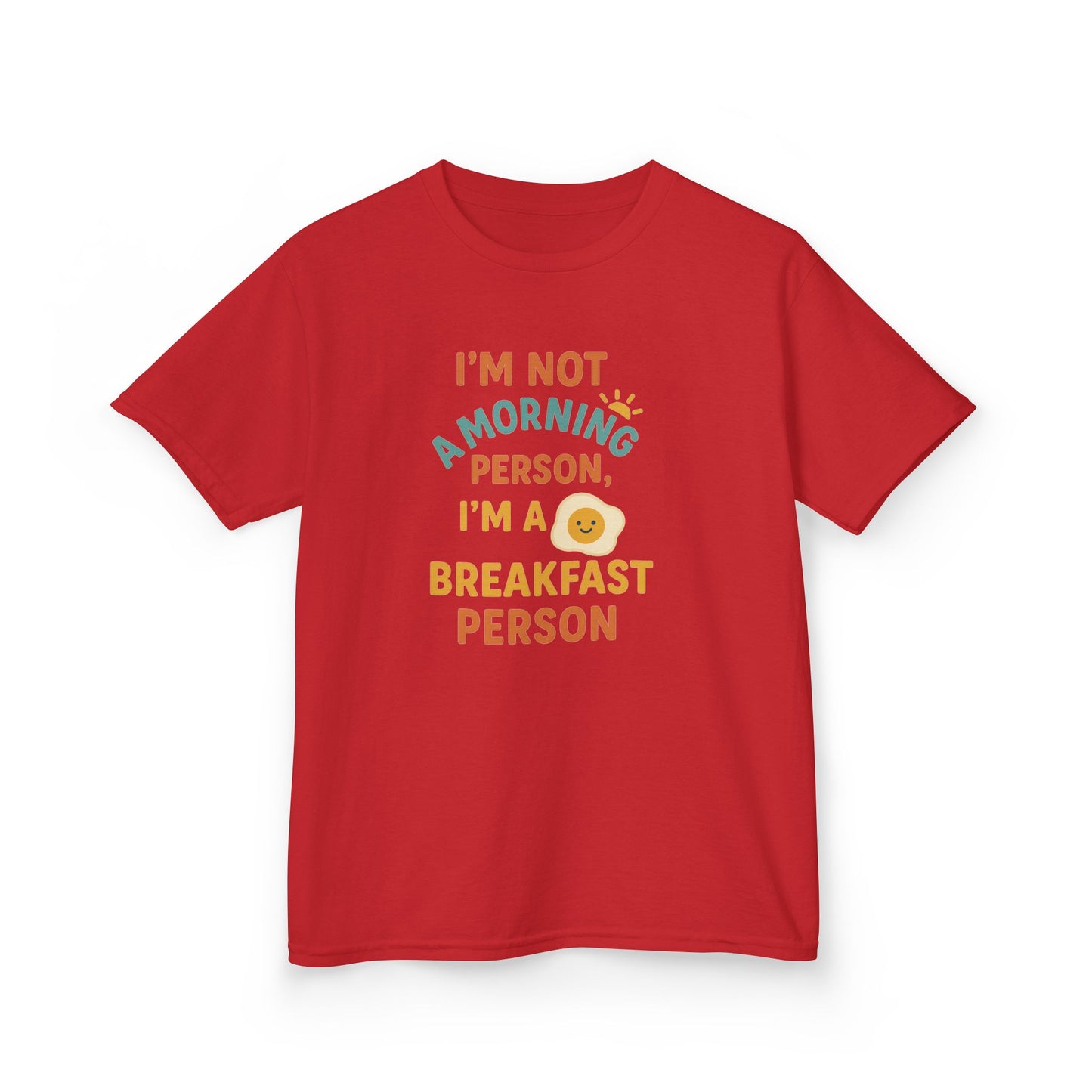 Funny Breakfast Kids Tee for Little Food Lovers, Kid's Cotton Shirt, Morning Humor Tee, Gift for Foodie Kids, Cute Toddler Outfit