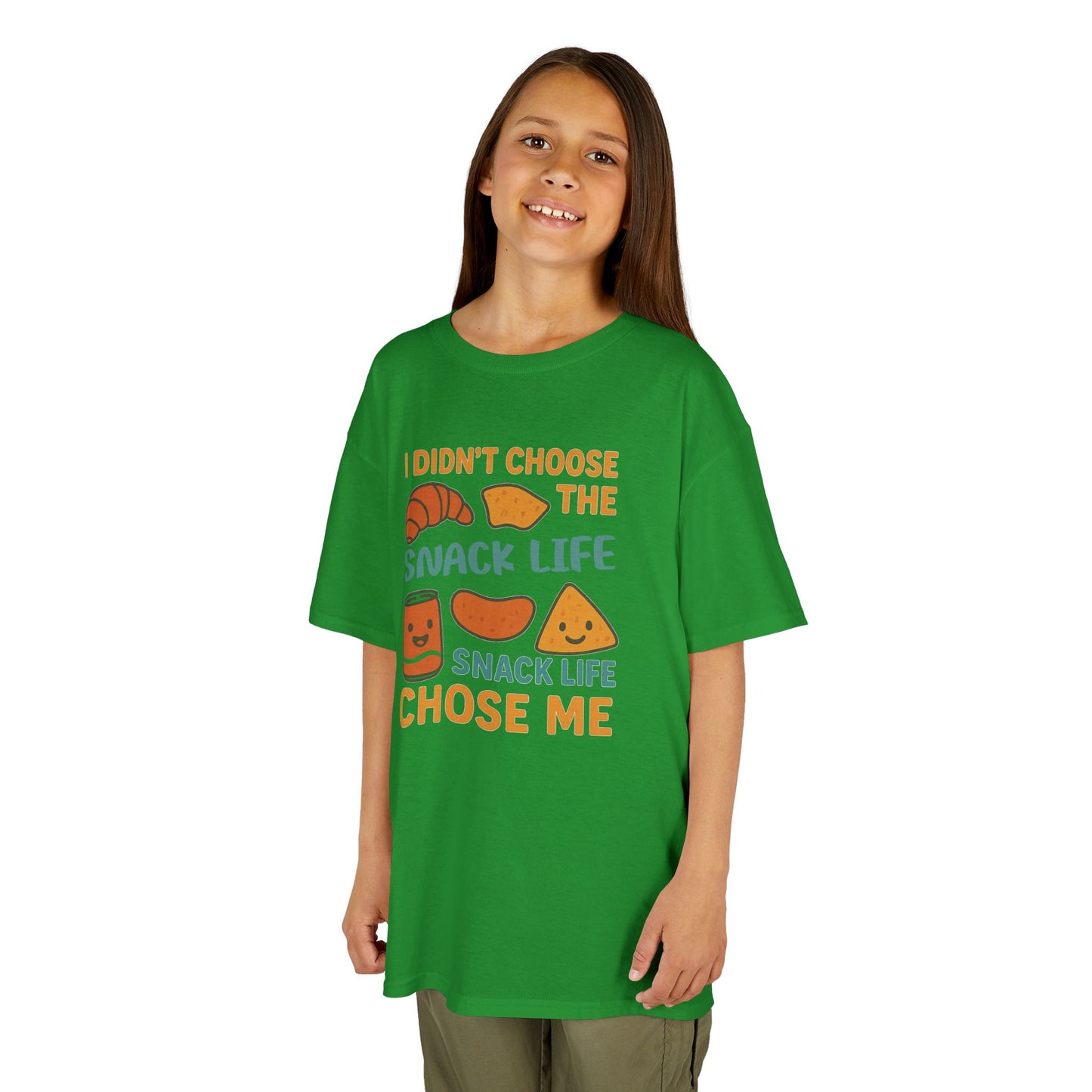 Snack Life Kids Tee, Funny Kids T-Shirt, Snack Lover Shirt, Birthday Gift for Kids, Cute Food Tee