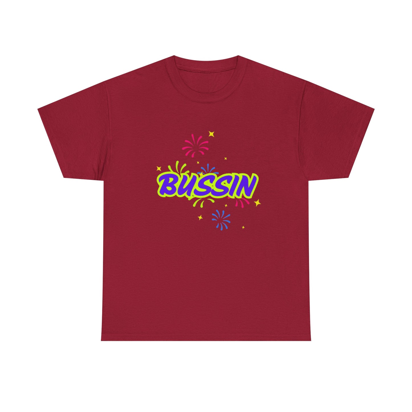 Bussin' Unisex Heavy Cotton Tee - Fun Graphic Shirt for Casual Wear