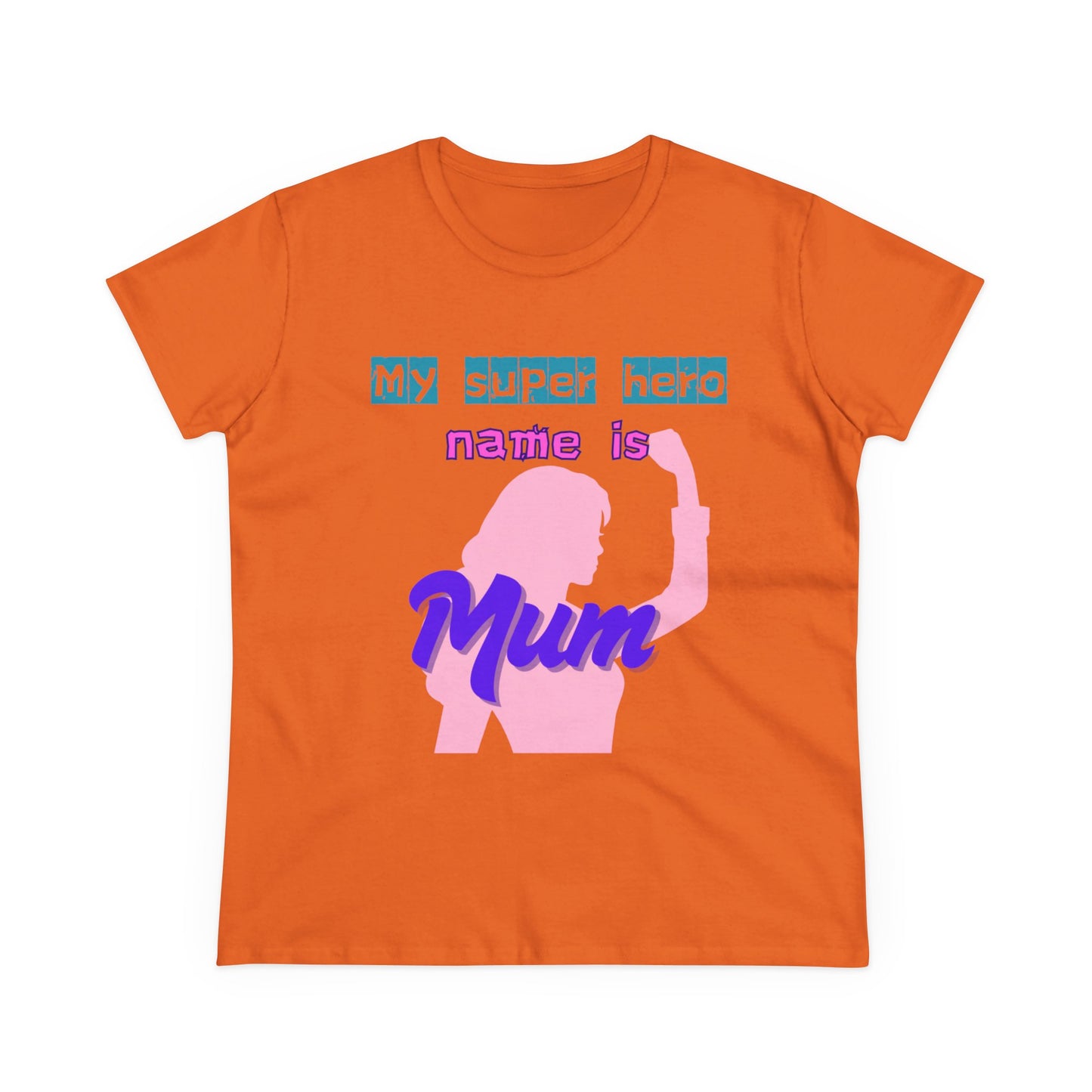 Super Mom Women's Midweight Cotton Tee - Fun Mother's Day Gift
