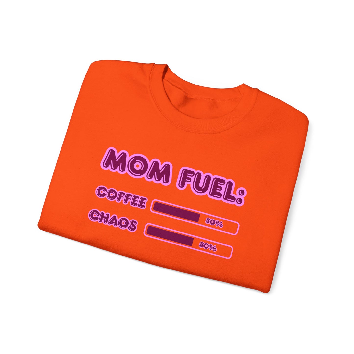 Mom Fuel Crewneck Sweatshirt - Comfortable and Fun Gift for Moms