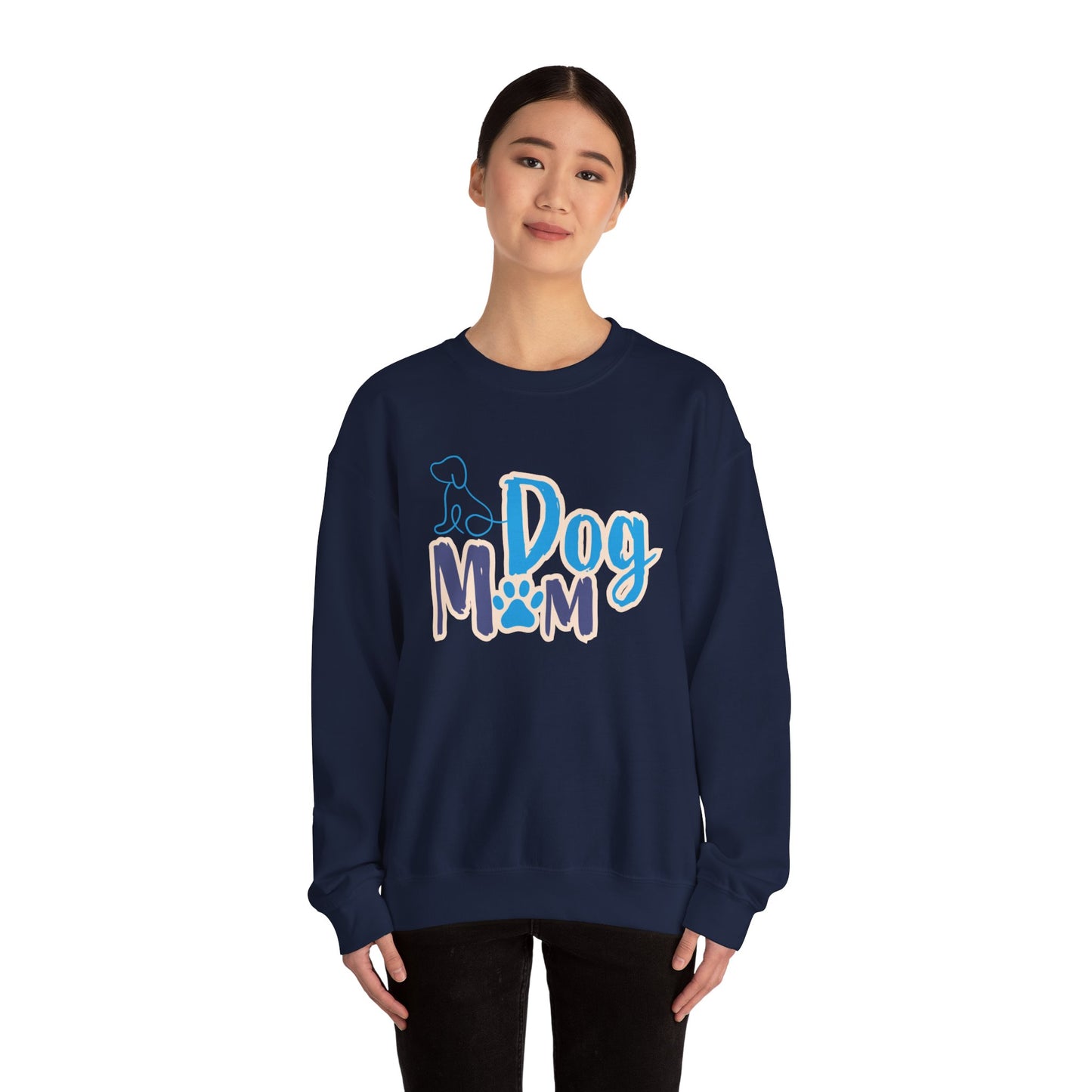 Dog Mom Sweatshirt, Unisex Dog Lover Crewneck, Pet Owner Gift, Cozy Casual Wear, Birthday & Holiday Gift for Dog Lovers