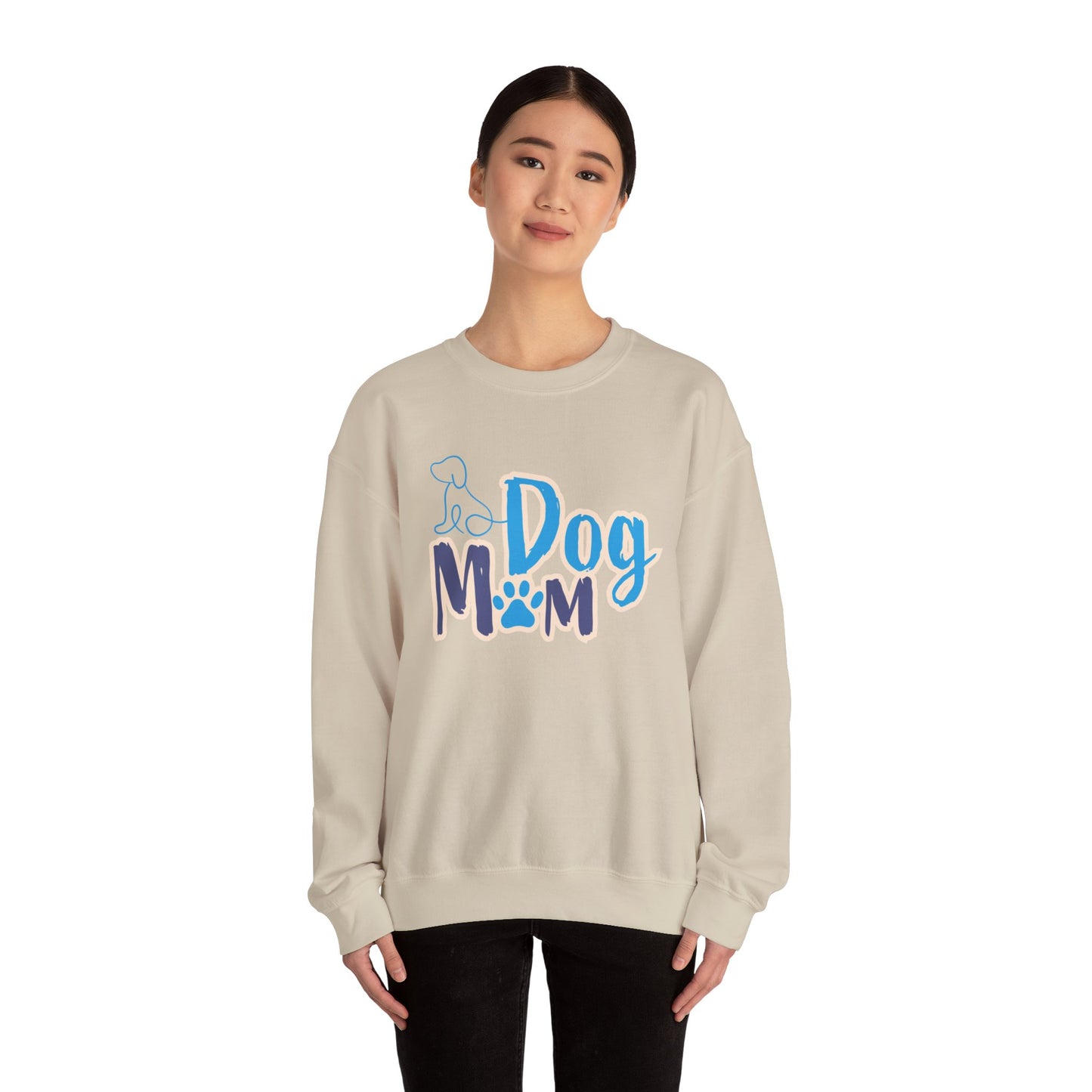 Dog Mom Sweatshirt, Unisex Dog Lover Crewneck, Pet Owner Gift, Cozy Casual Wear, Birthday & Holiday Gift for Dog Lovers