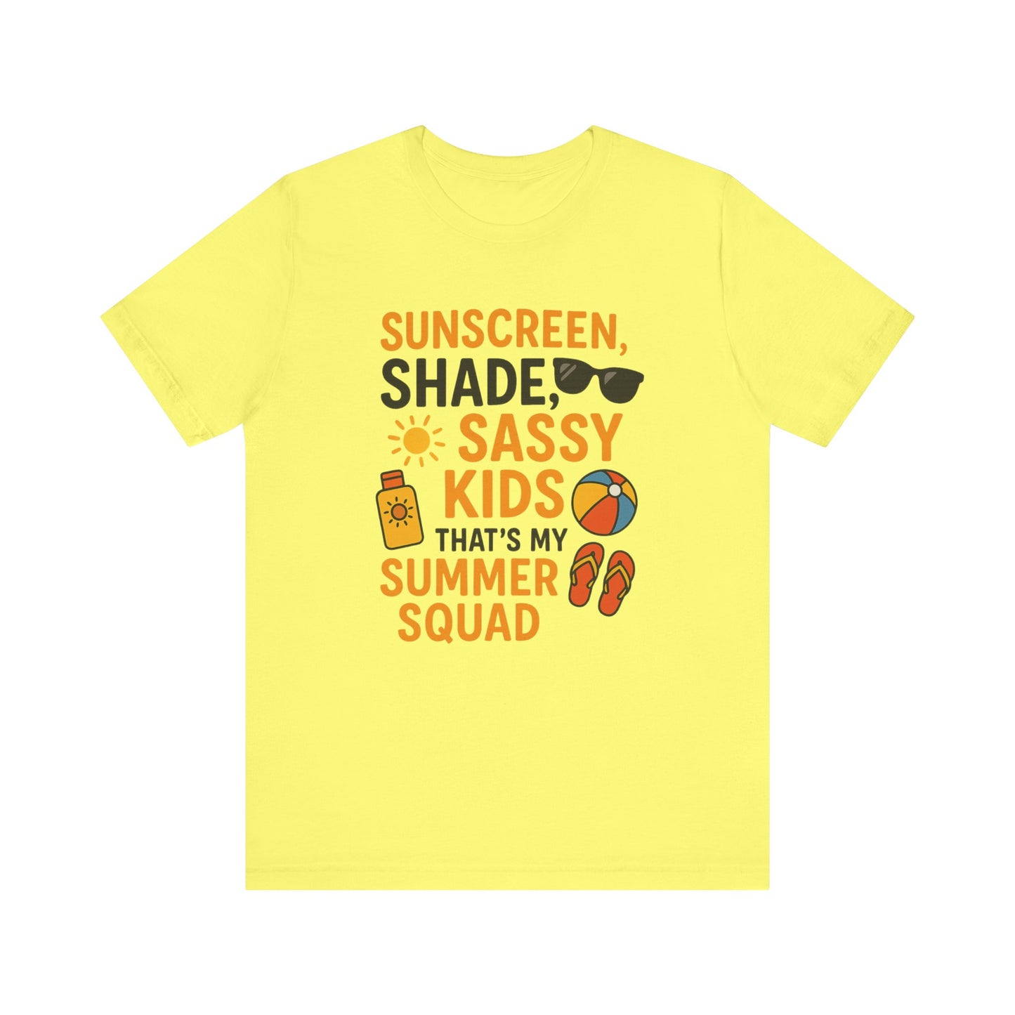 Sassy Summer Squad Tee - Fun Unisex T-Shirt for Family Outings, Beach Days, Summer Parties, Mom Gift, Kids Activity