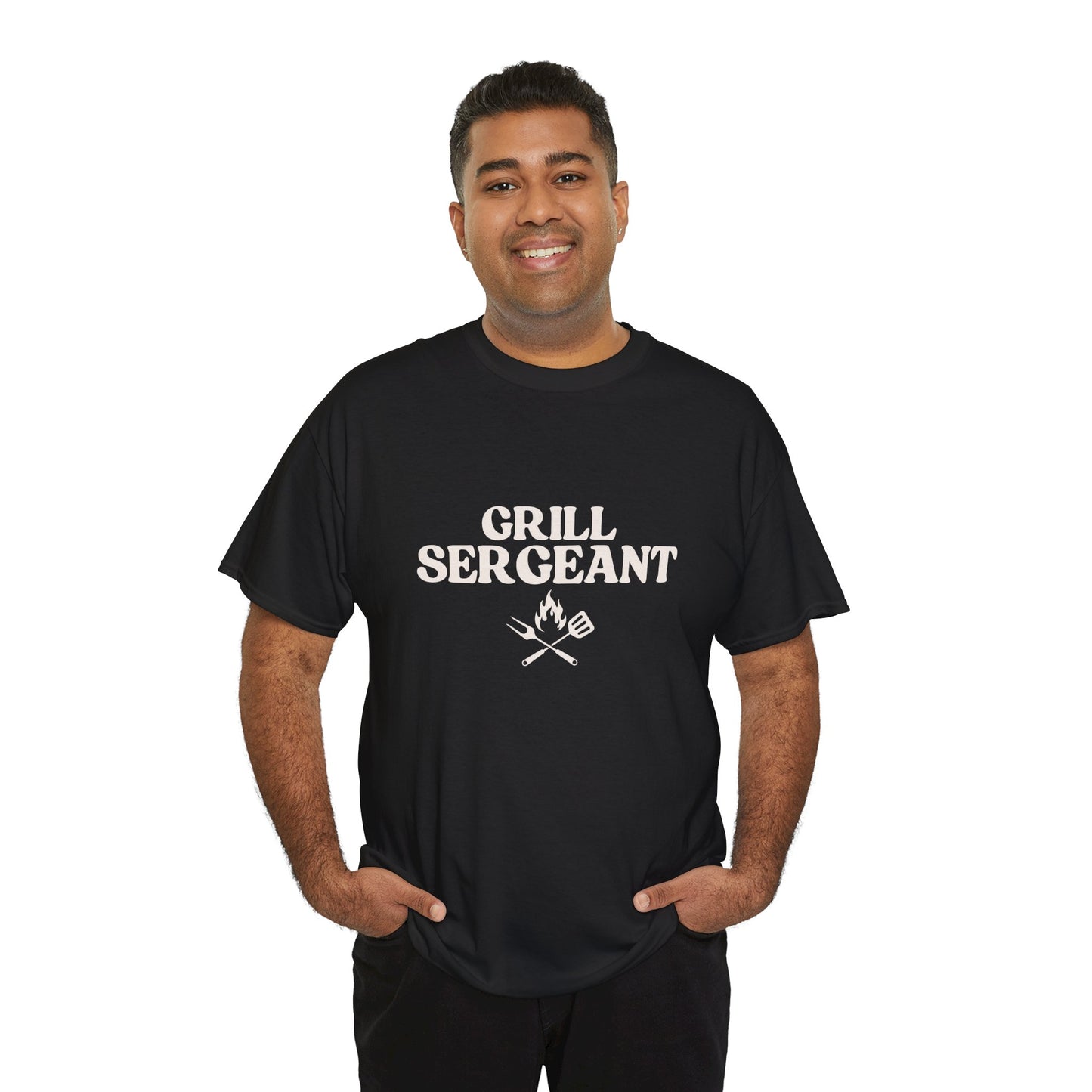 Unisex Cotton Tee - Grill Sergeant, Funny BBQ Shirt, Father's Day Gift, Cookout Apparel, Summer Party Wear, Casual T-Shirt