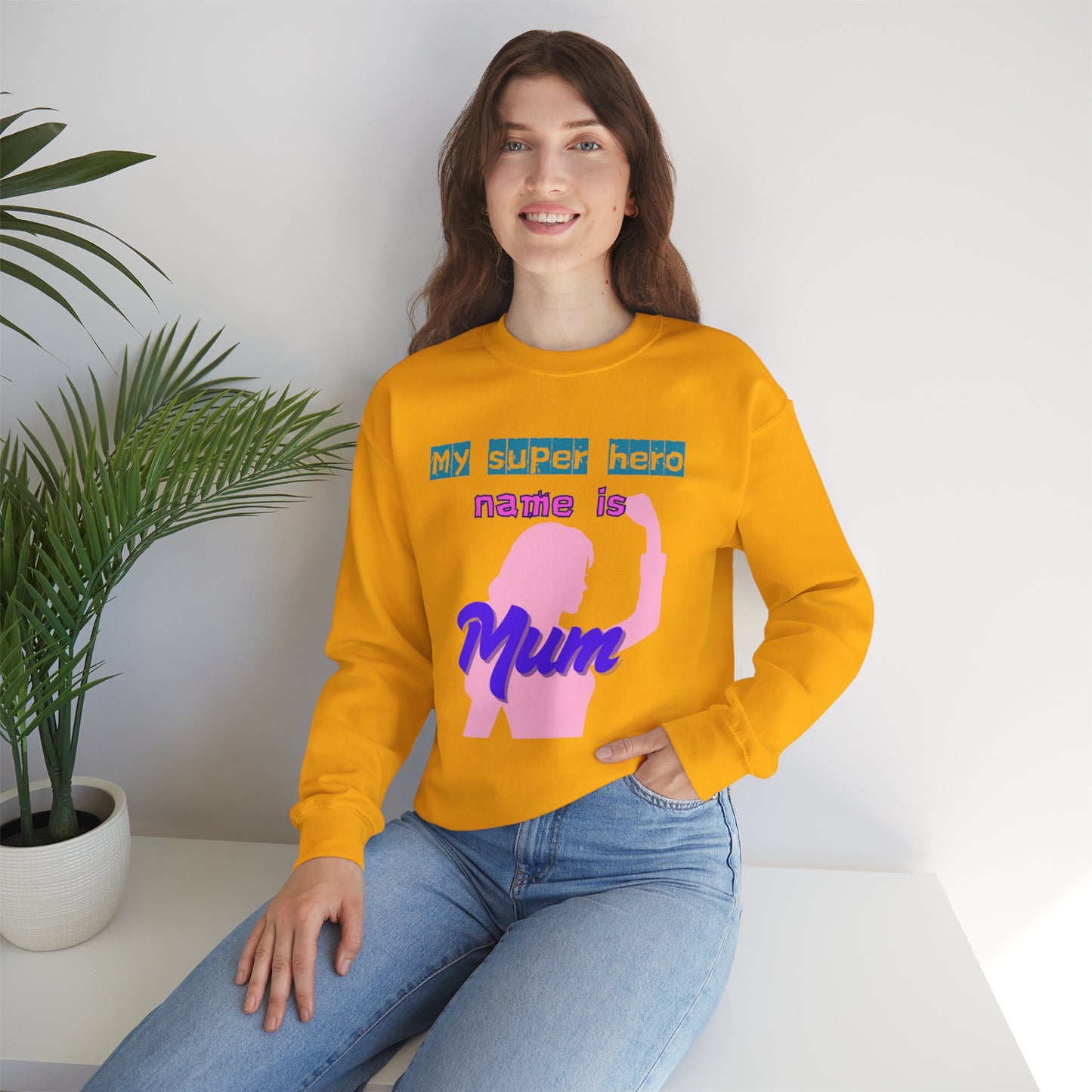 My Super Hero Mum Sweatshirt | Print on front and Back