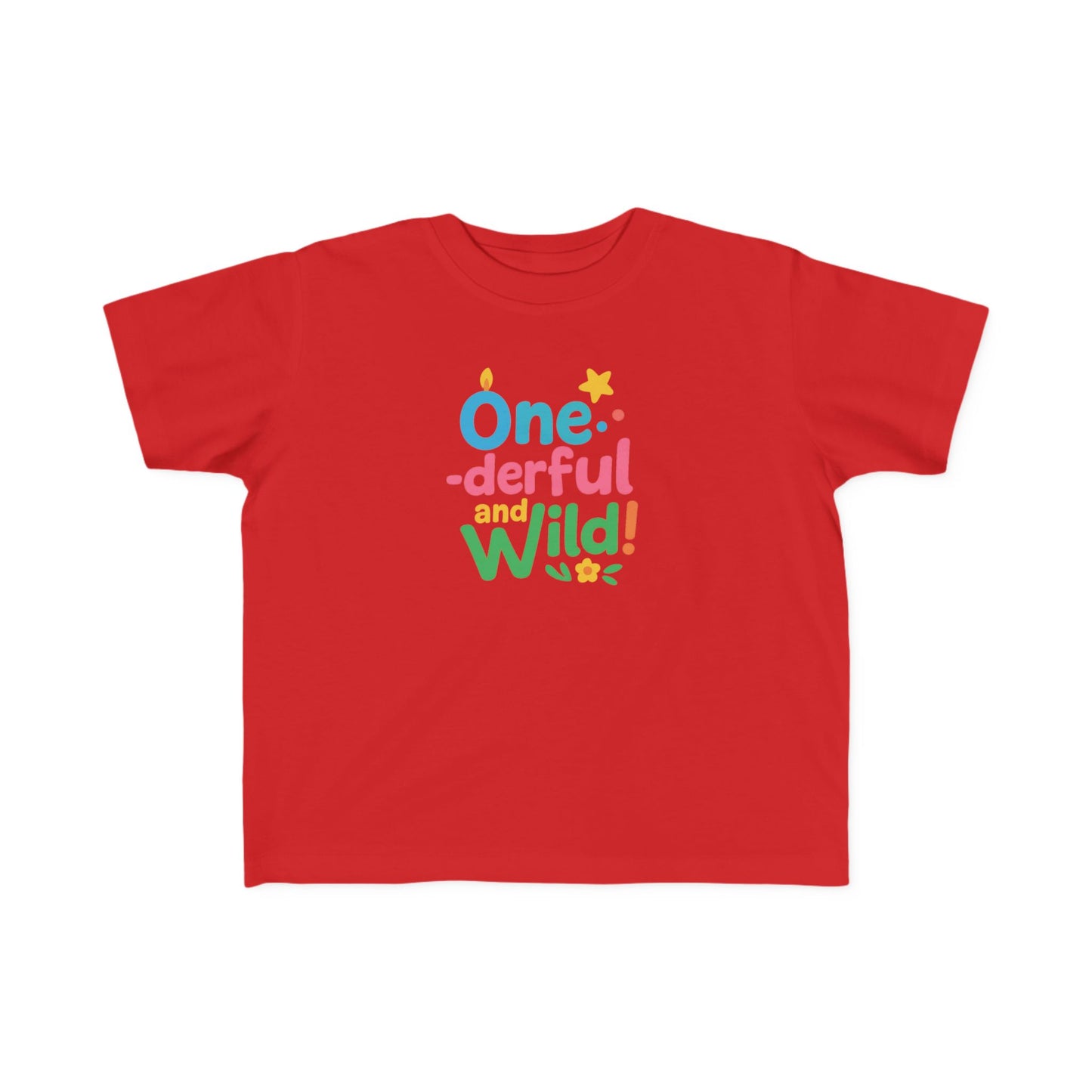 One-derful Wild Toddler Tee | Cute Kids T-Shirt for Birthday, Playdates, Gifts, Everyday Wear, Colorful Fun