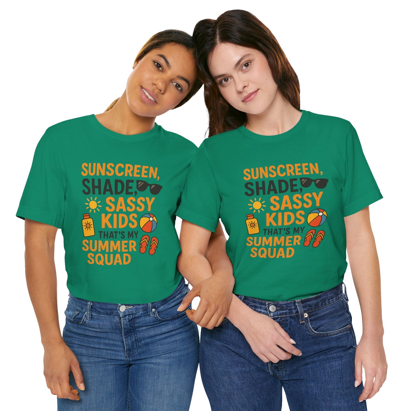 Sassy Summer Squad Tee - Fun Unisex T-Shirt for Family Outings, Beach Days, Summer Parties, Mom Gift, Kids Activity