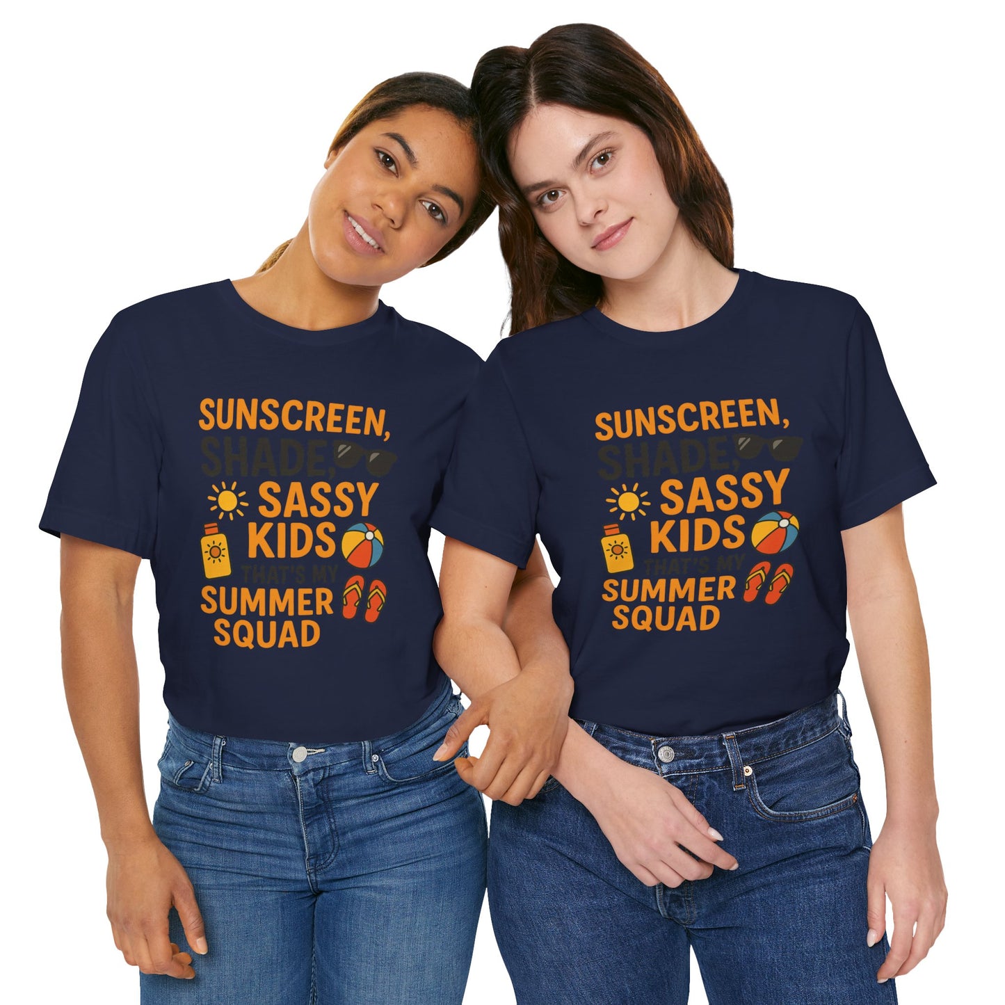 Sassy Summer Squad Tee - Fun Unisex T-Shirt for Family Outings, Beach Days, Summer Parties, Mom Gift, Kids Activity