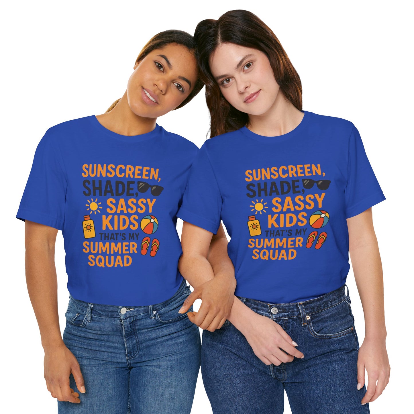 Sassy Summer Squad Tee - Fun Unisex T-Shirt for Family Outings, Beach Days, Summer Parties, Mom Gift, Kids Activity