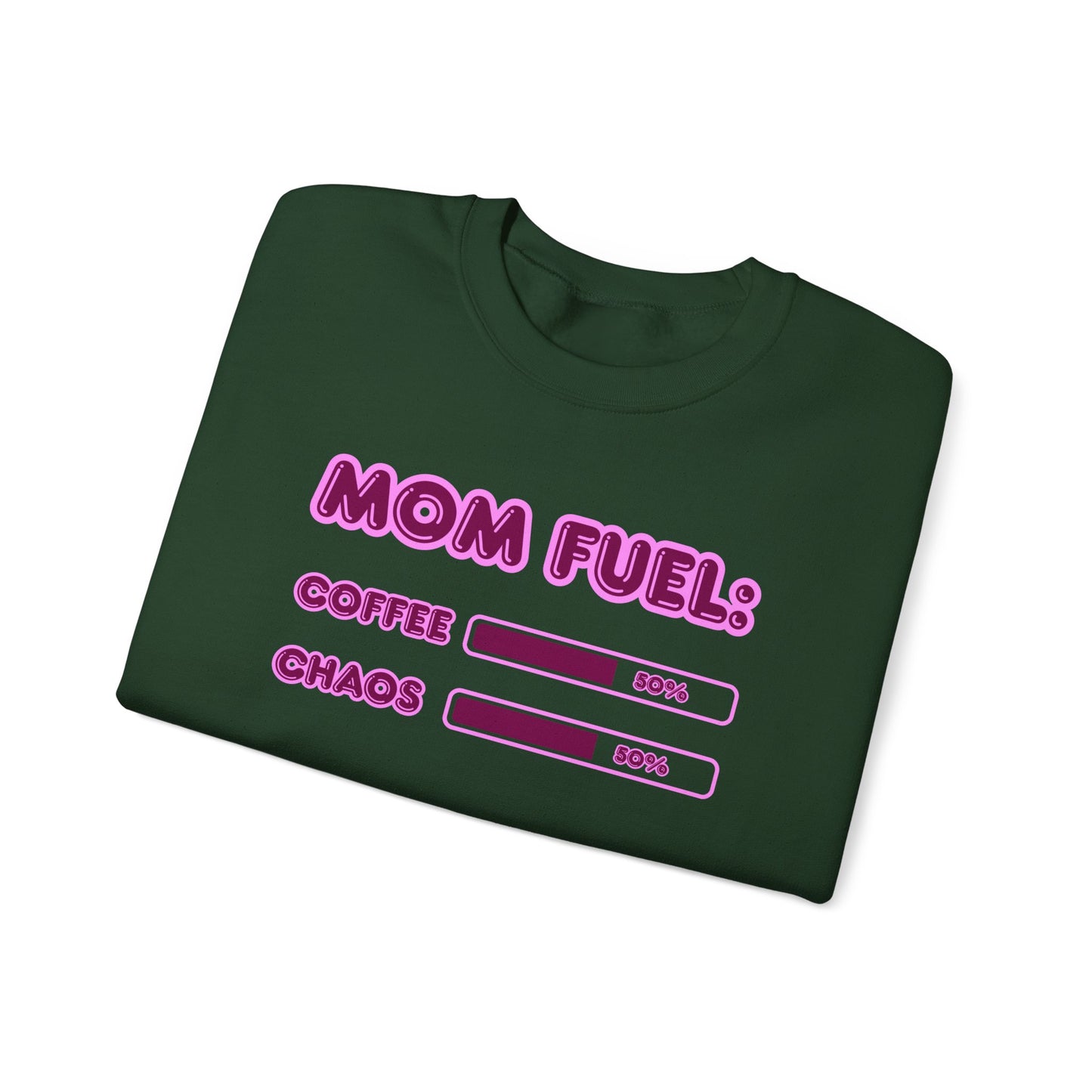 Mom Fuel Crewneck Sweatshirt - Comfortable and Fun Gift for Moms