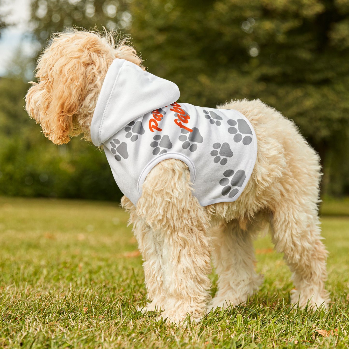 Fabulous Paw Print Pet Hoodie - Cozy & Stylish Dog or Cat Apparel